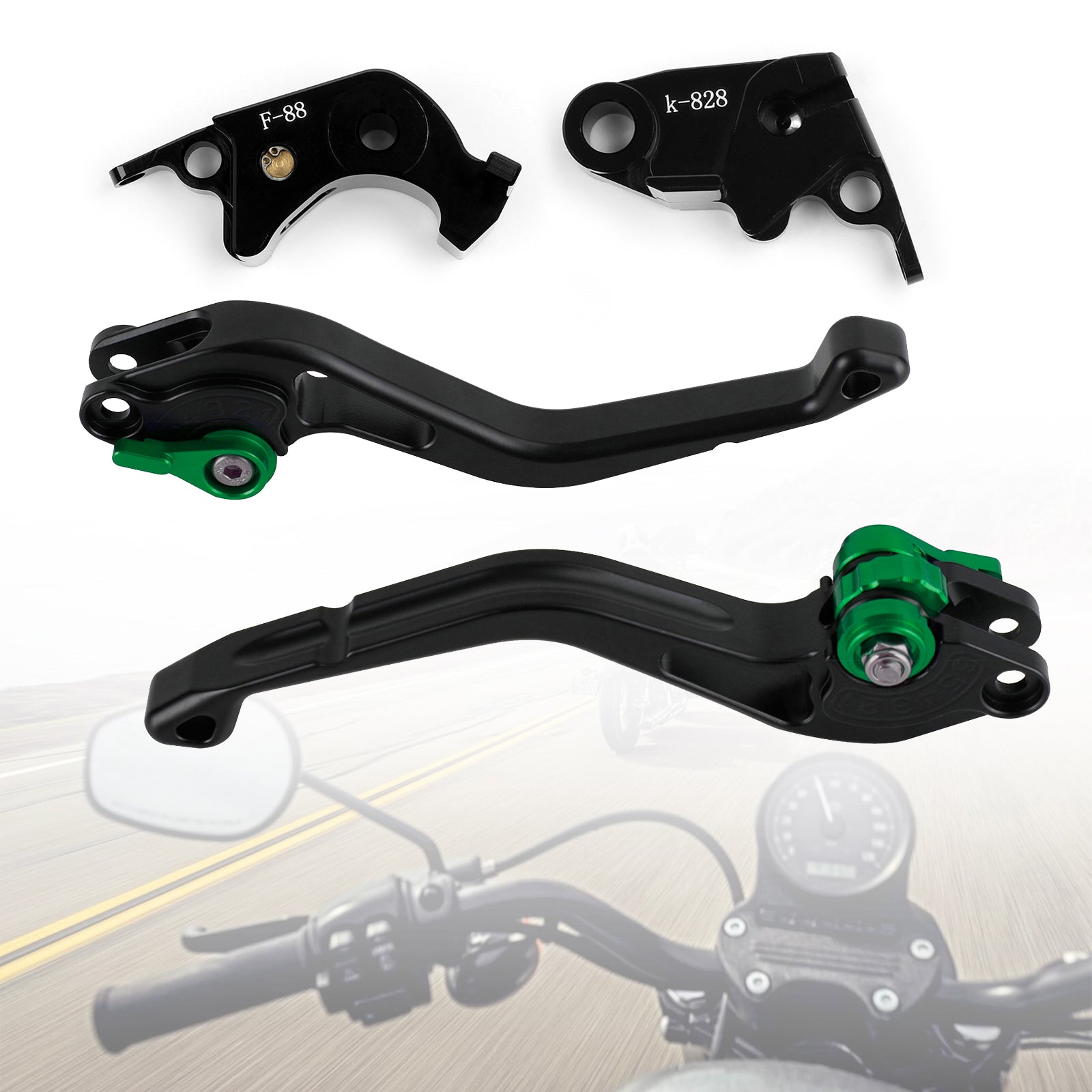 Kawasaki Z750R Z1000 ZX10R ZX6R/636 NUEVA palanca de freno de embrague corta