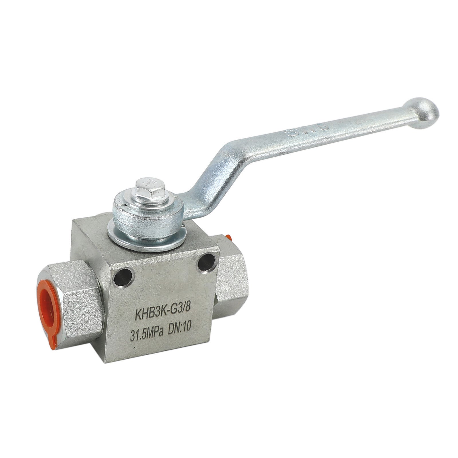 Vanne à bille hydraulique 3 voies 1/4" Vanne à bille haute pression femelle NPT