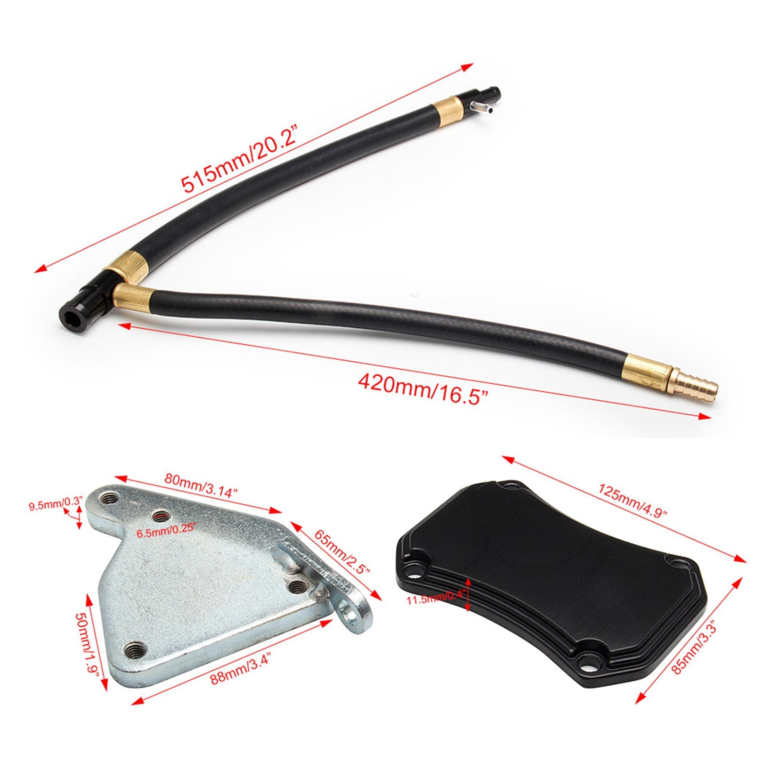 Suppression du système EGR sur les modèles GMC Chevy 6,6 L Duramax Diesel 2011-2015 & Kit de course Cooler avec tuyau de montée