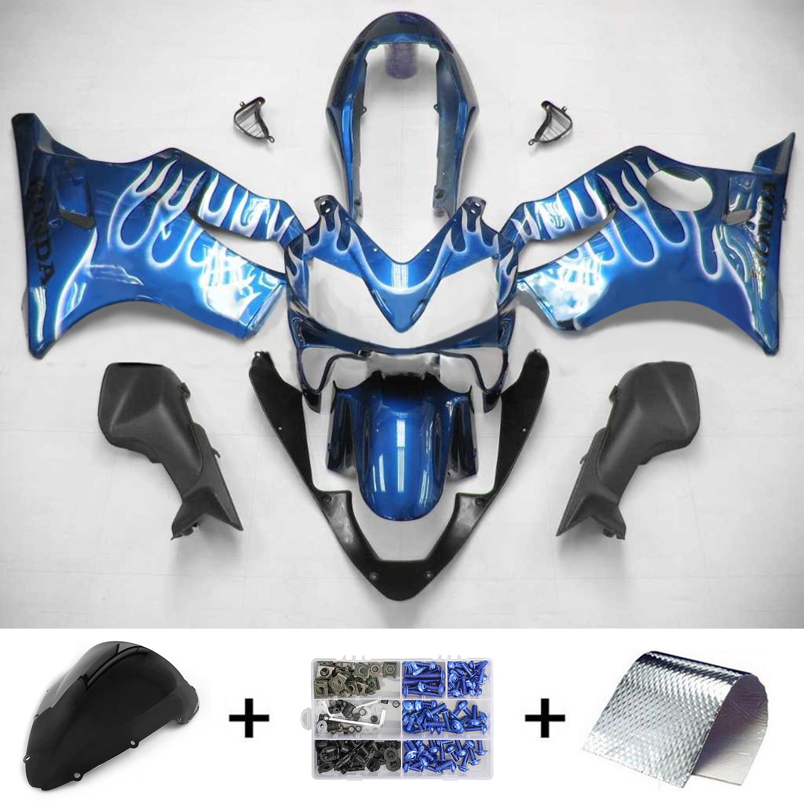 2004-2007 Honda CBR600 F4i Amotopart vstrekovanie Kit Kadywork Bodywork Plastic ABS #116