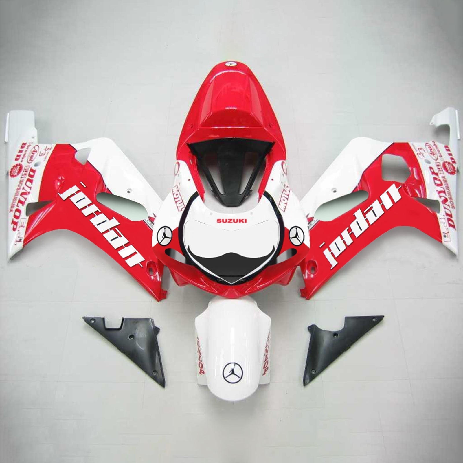 2001-2003 Suzuki GSXR750 K1 Amotopart Injection Fairing Kit Bodywork Plastic ABS #108