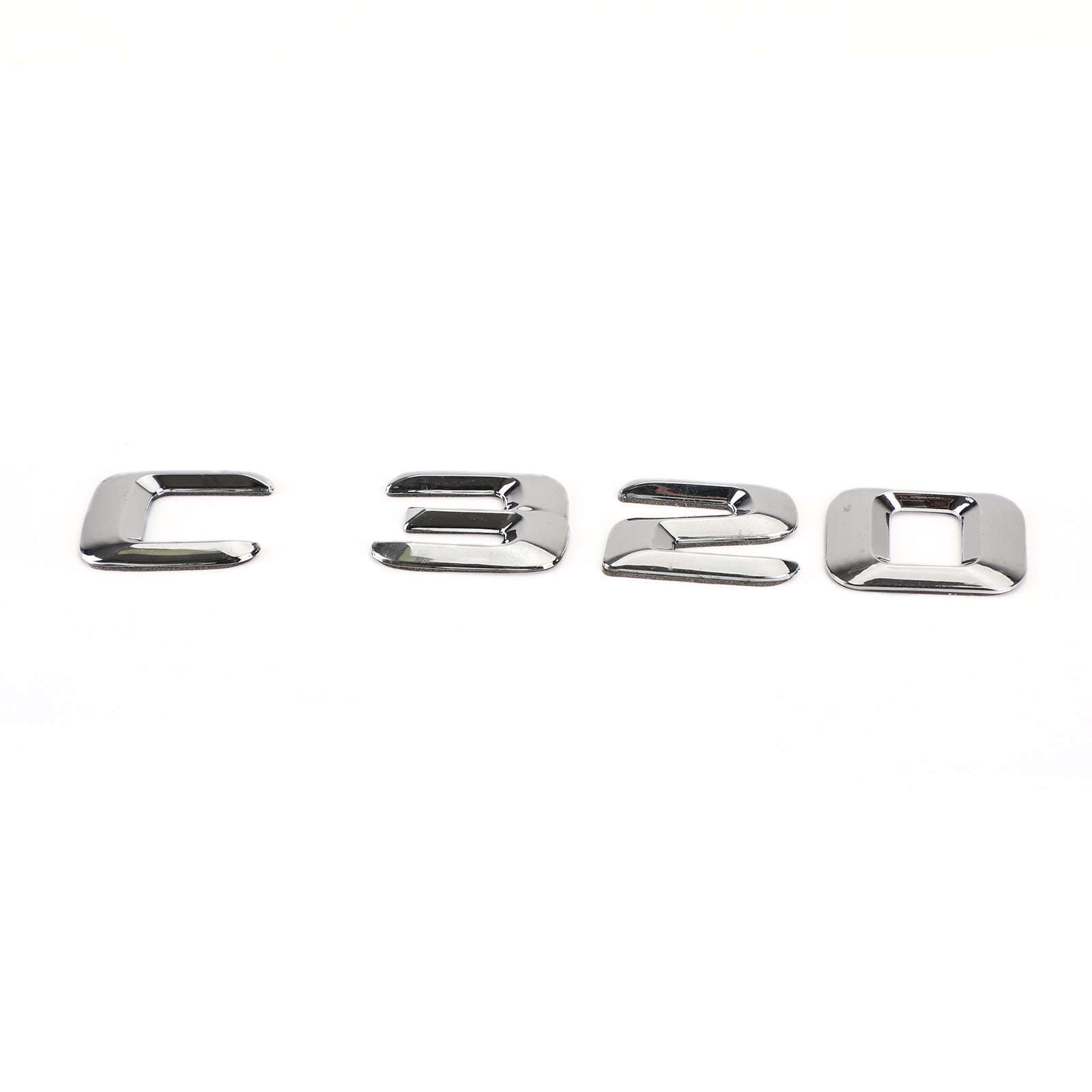 Badge emblème de coffre arrière, plaque signalétique, lettres et chiffres adaptés à Mercedes C320 chromé générique
