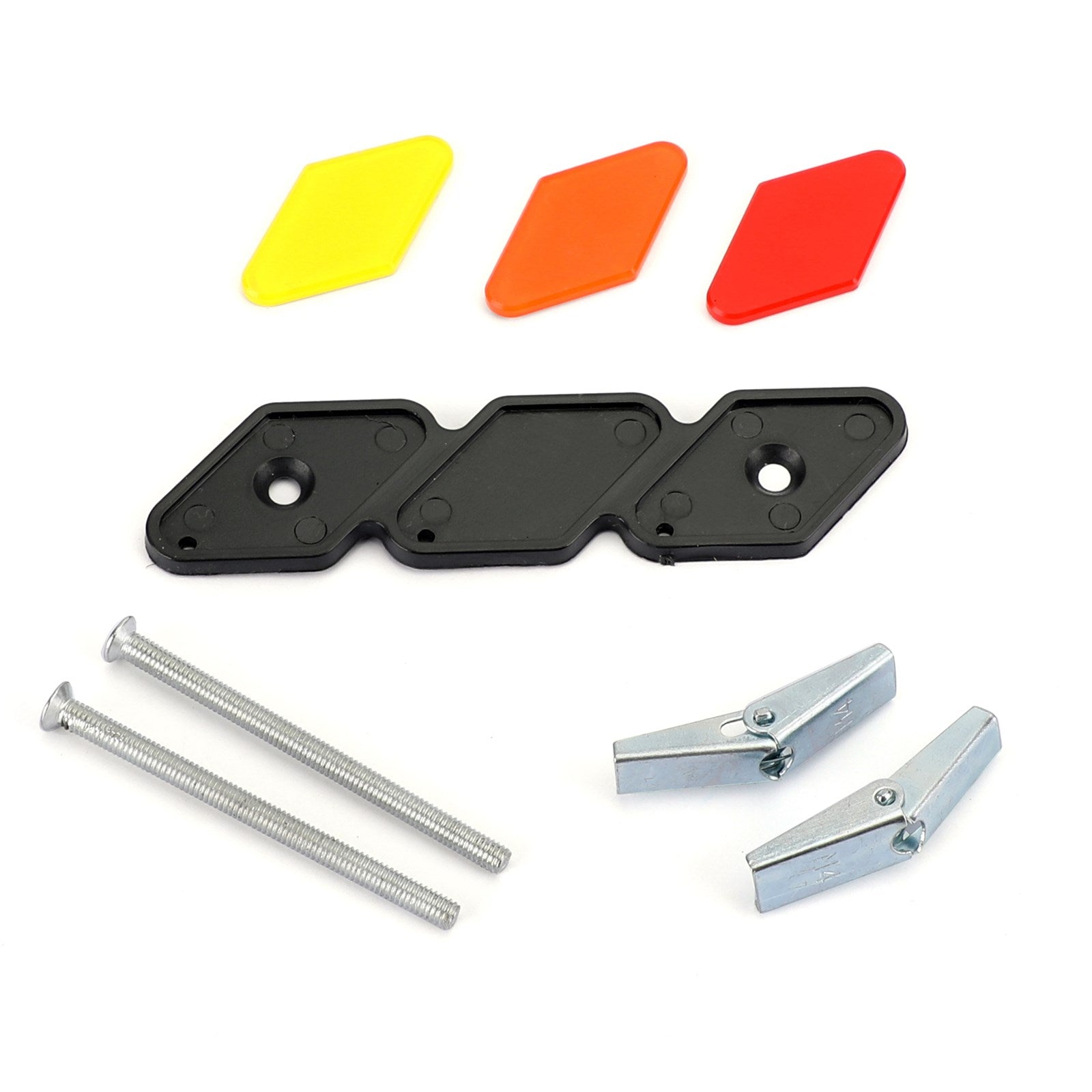 Tri-Color 3 Grille Badge Emblem för Toyota Tacoma 4Runner Tundra Rav4 Highlander Generic