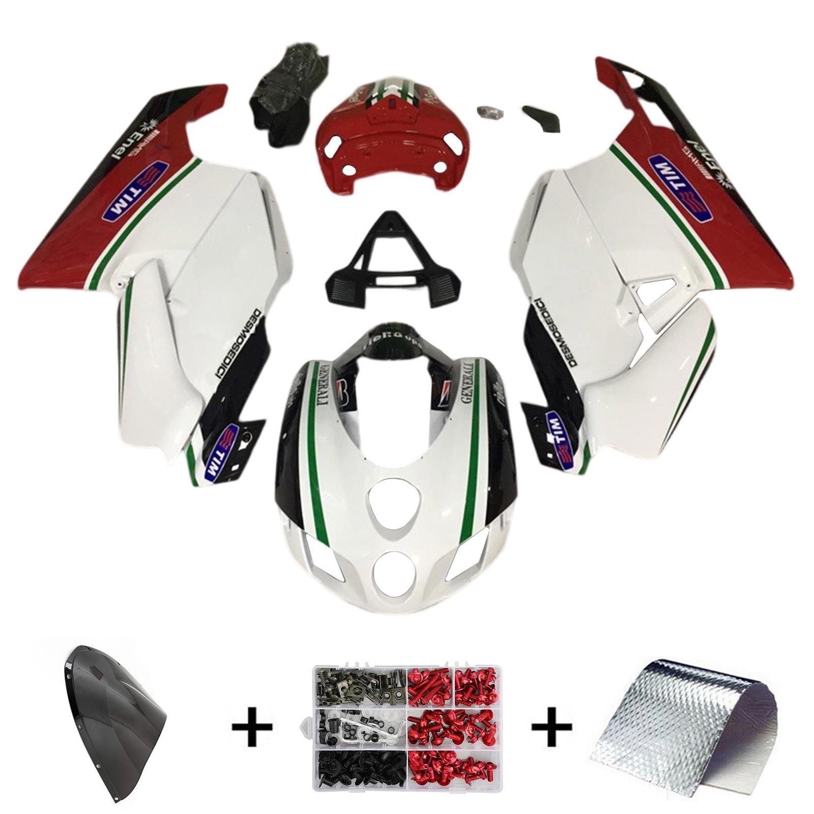 2003-2004 Ducati 999 749 Kit de carénage Kit Bodywork Abs