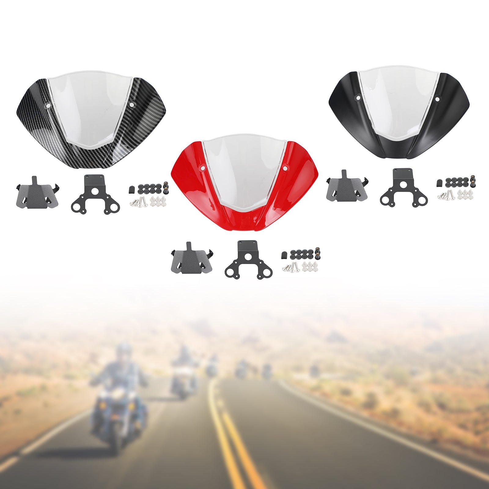 2021-2022 DUCATI Monster 937 / 950 Windshield WindScreen Carbon