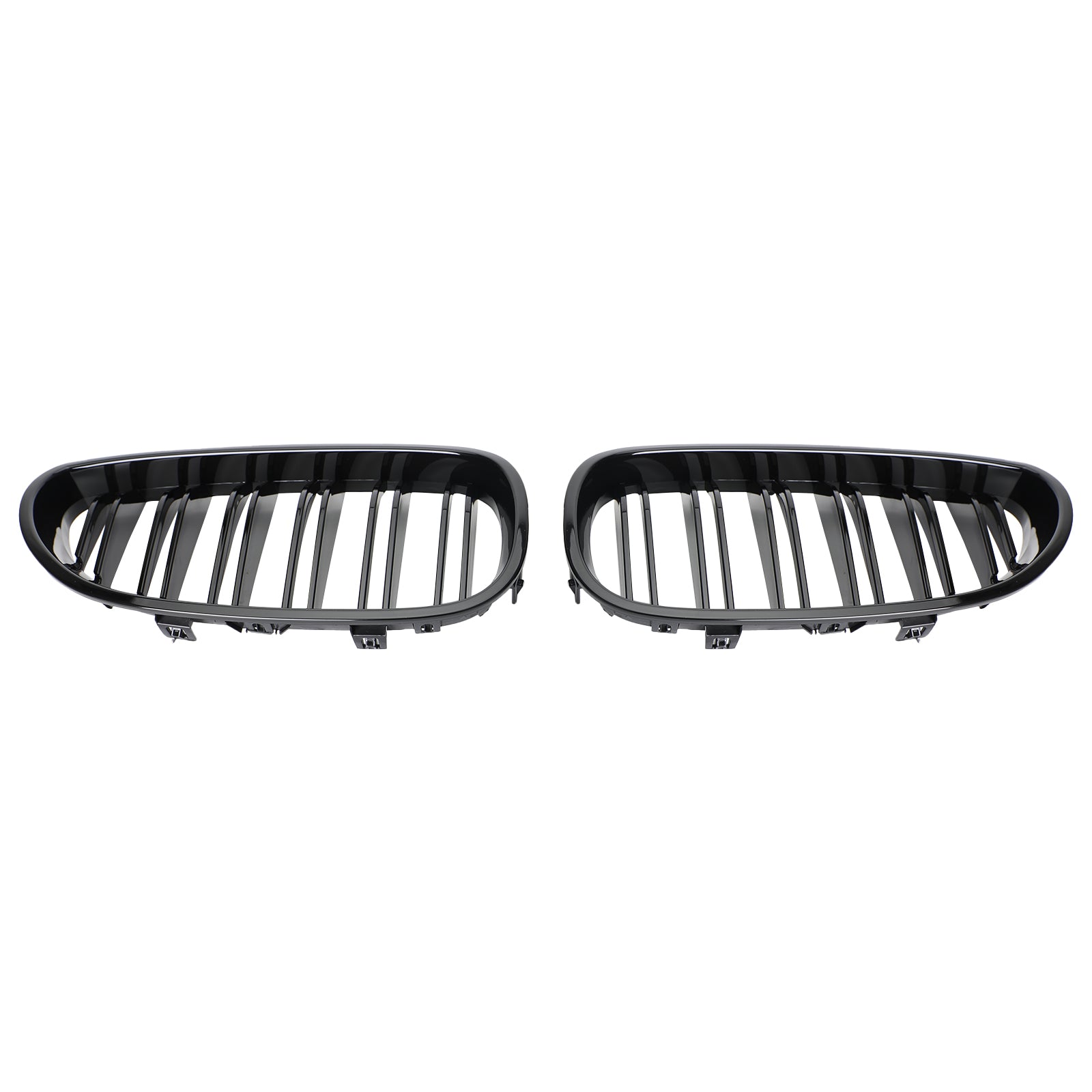 2004-2009 BMW E60 E61 M5 520I 530I GLOSSY BLACK FRED Sport Kidney Grille Abs Generic