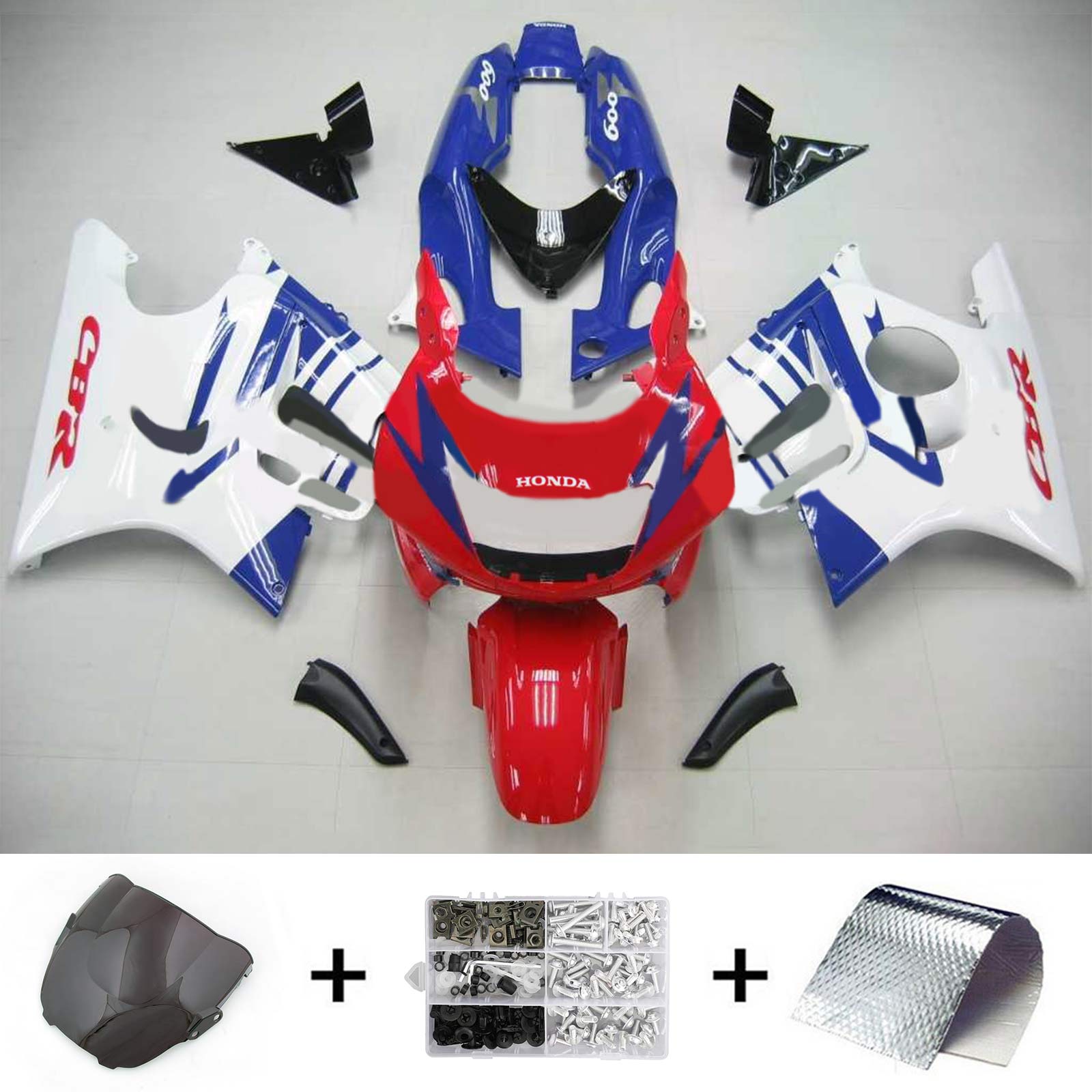 1997-1998 Honda CBR600 F3 Amotopart Injection Fairing Kit Bodywork Plastic Abs # 104