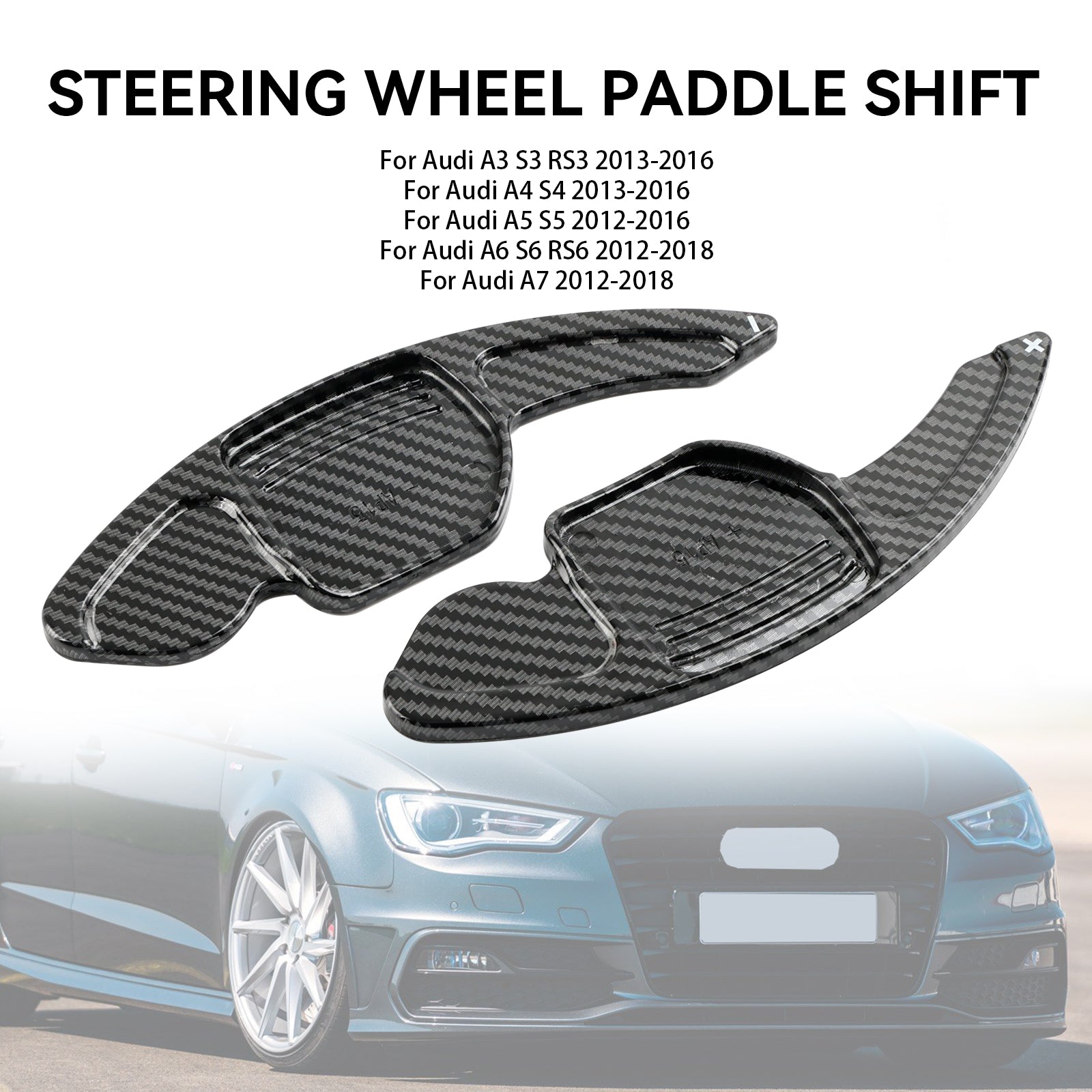 Padzový radiaci vývesok na volante Paddle ABS Plastics Fit Audi Q5 SQ5 2013-2018