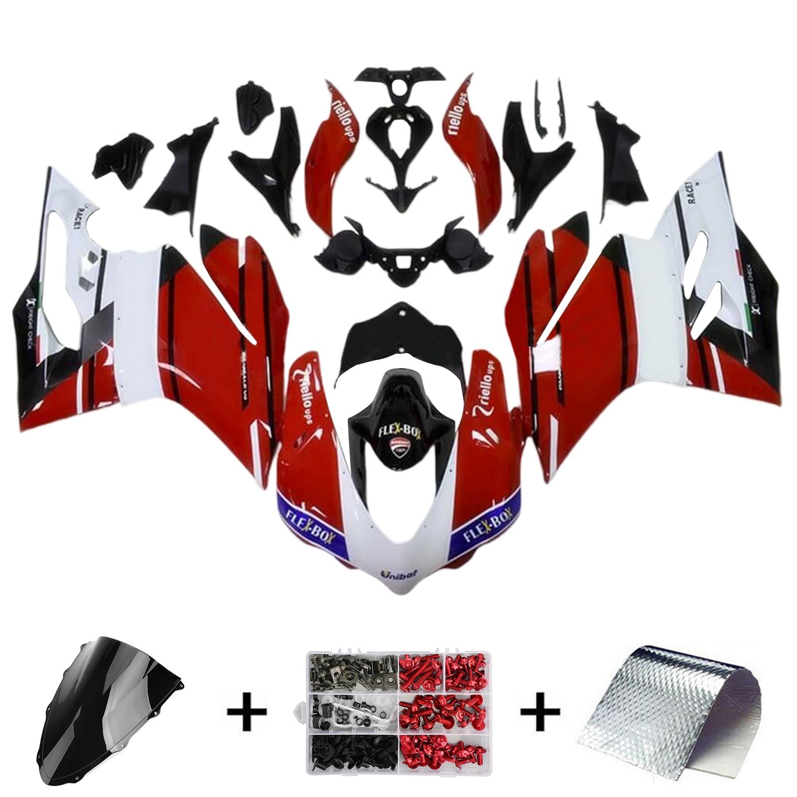 2015-2020 DUCATI 1299 959 Kit de carénage Kit de carrosserie Plastique Abs
