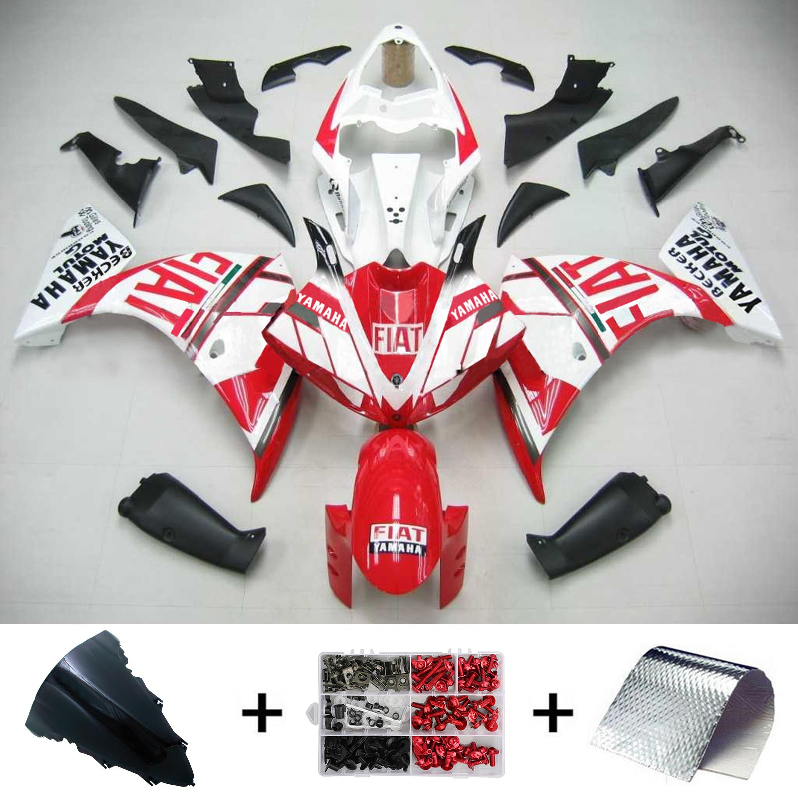 2009-2011 YAMAHA YZF 1000 R1 Injektion Fairing Kit Bodywork Plastic ABS #129