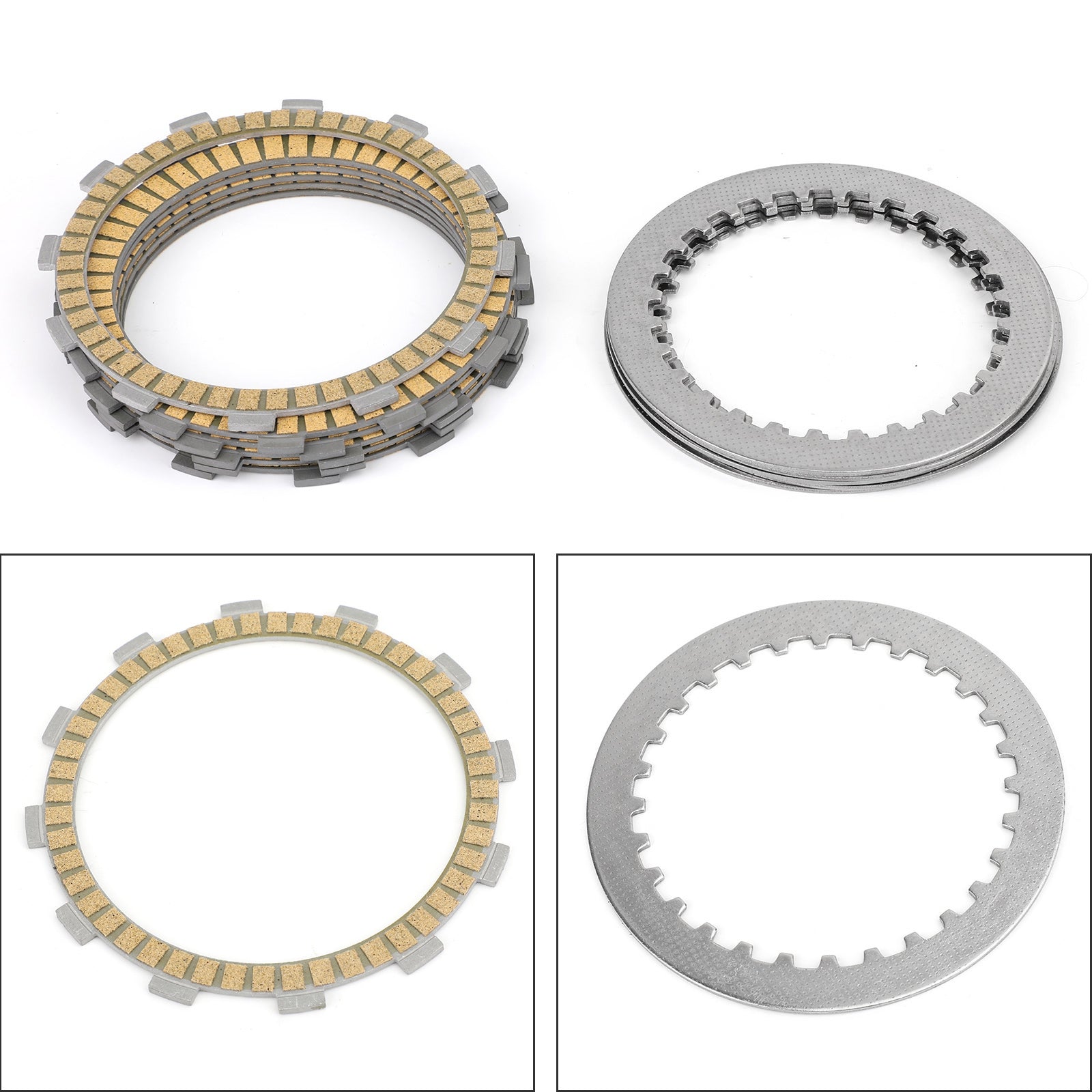 Kopplingslamellsats Friktion & Stålplattor för Honda CB CBX CBR 400 500 600 92-18 Generisk