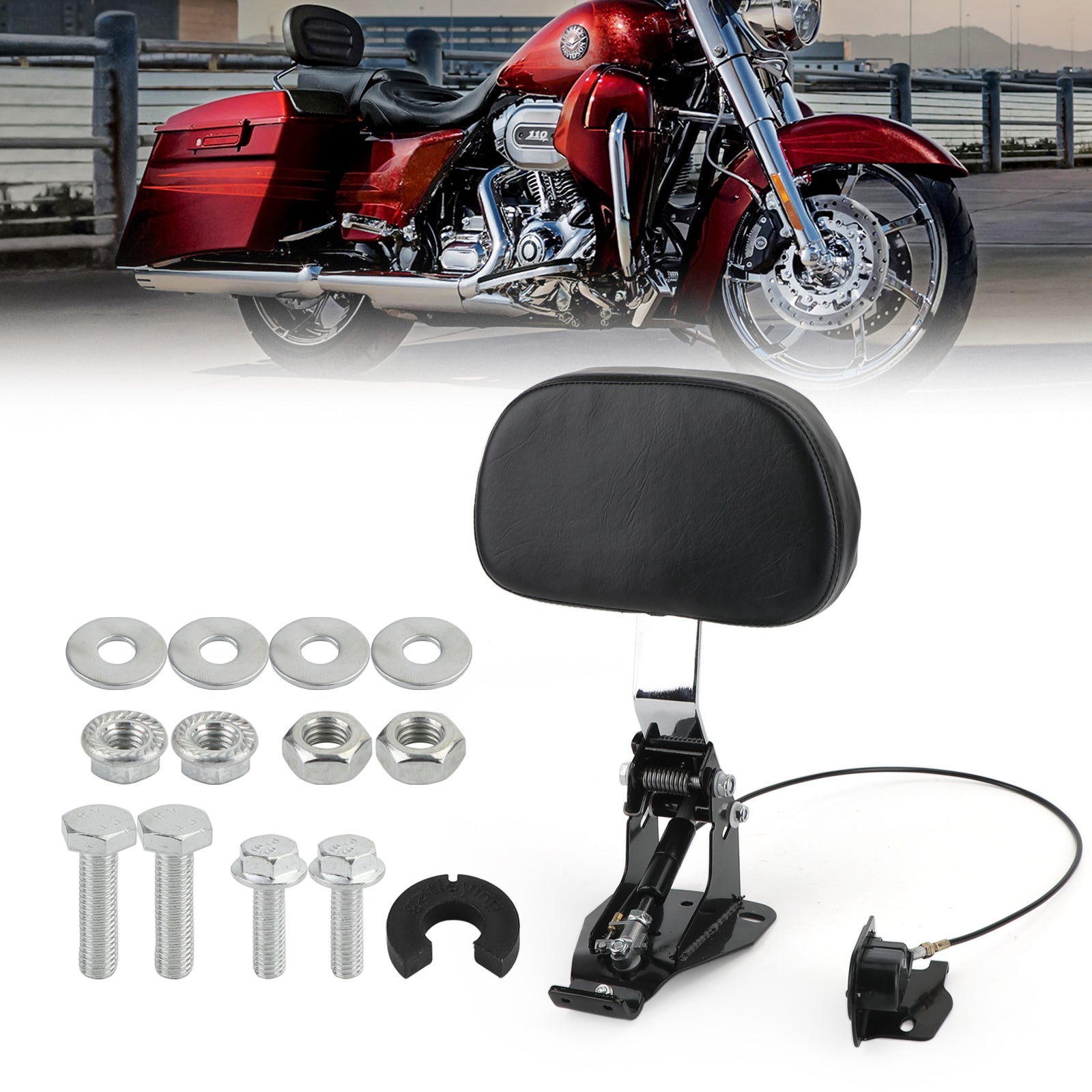 Respaldo del conductor para Touring Road Street Electra Glide FLHR FLTR genérico 2009-2020