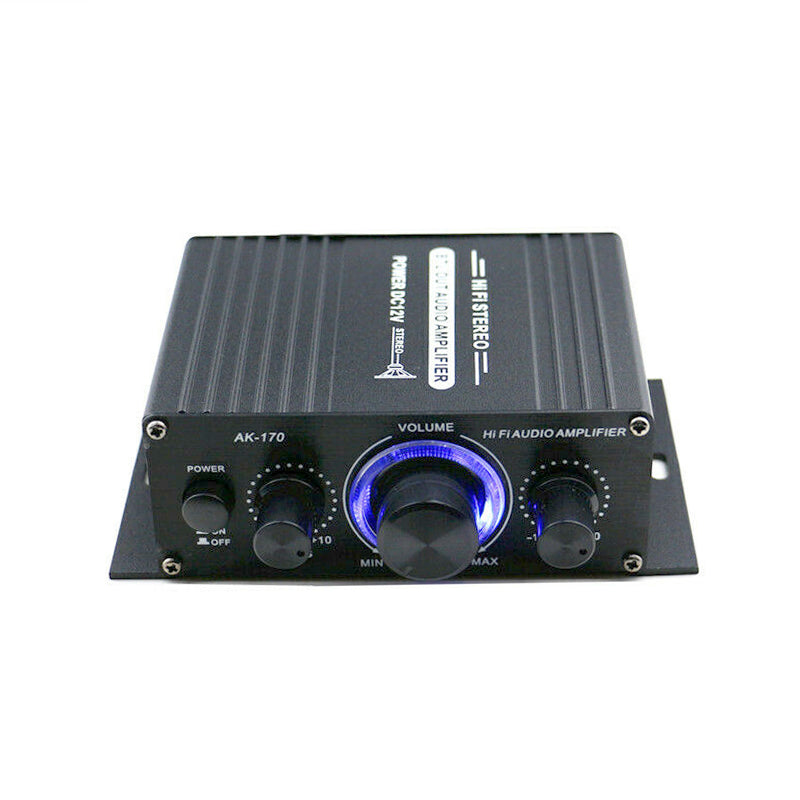 2*200 W Hi-Fi Auto Stereo 12V Audio zosilňovač MP3 Radio Booster LED Design