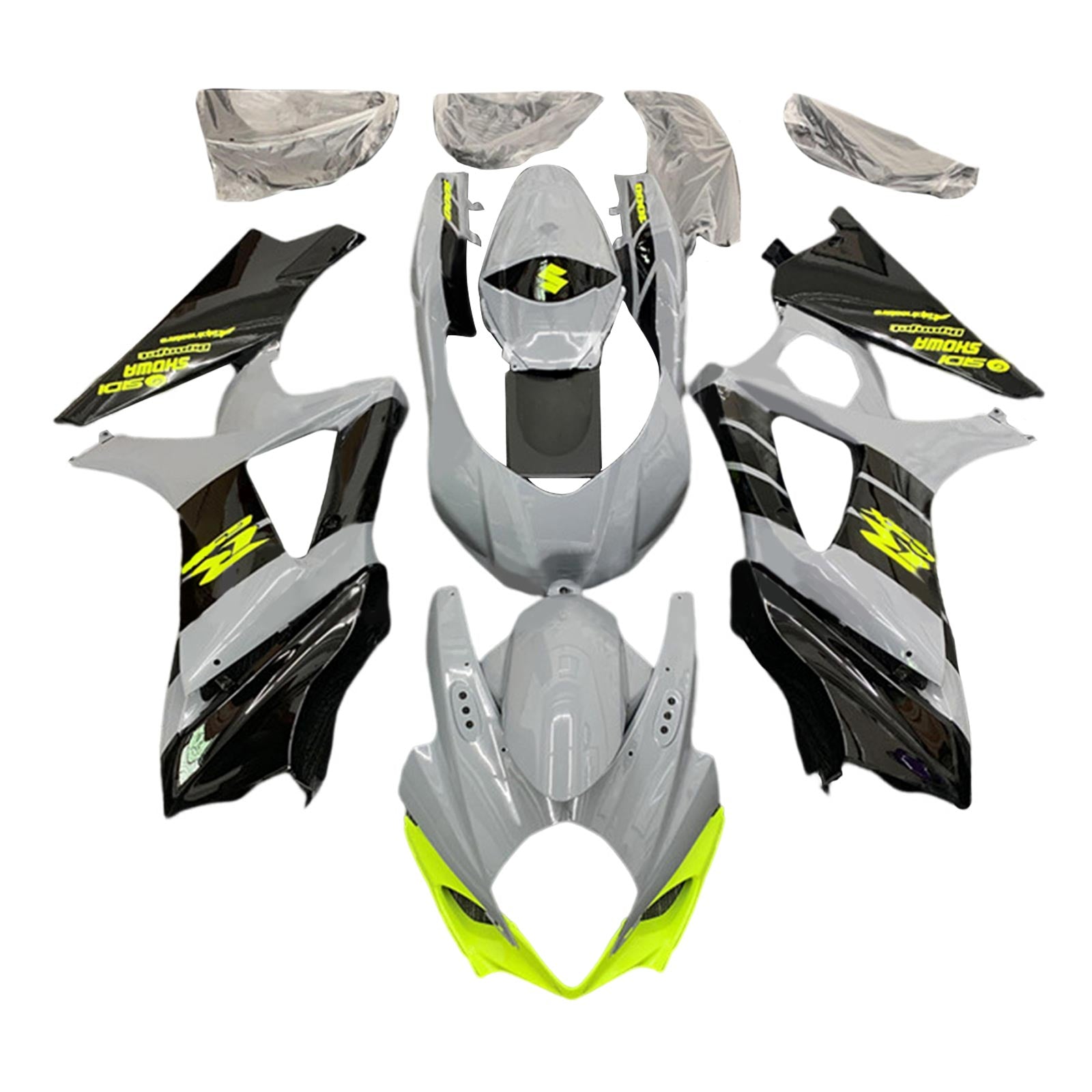 2007-2008 Suzuki GSXR1000 K7 Kit de carénage carrosserie plastique ABS