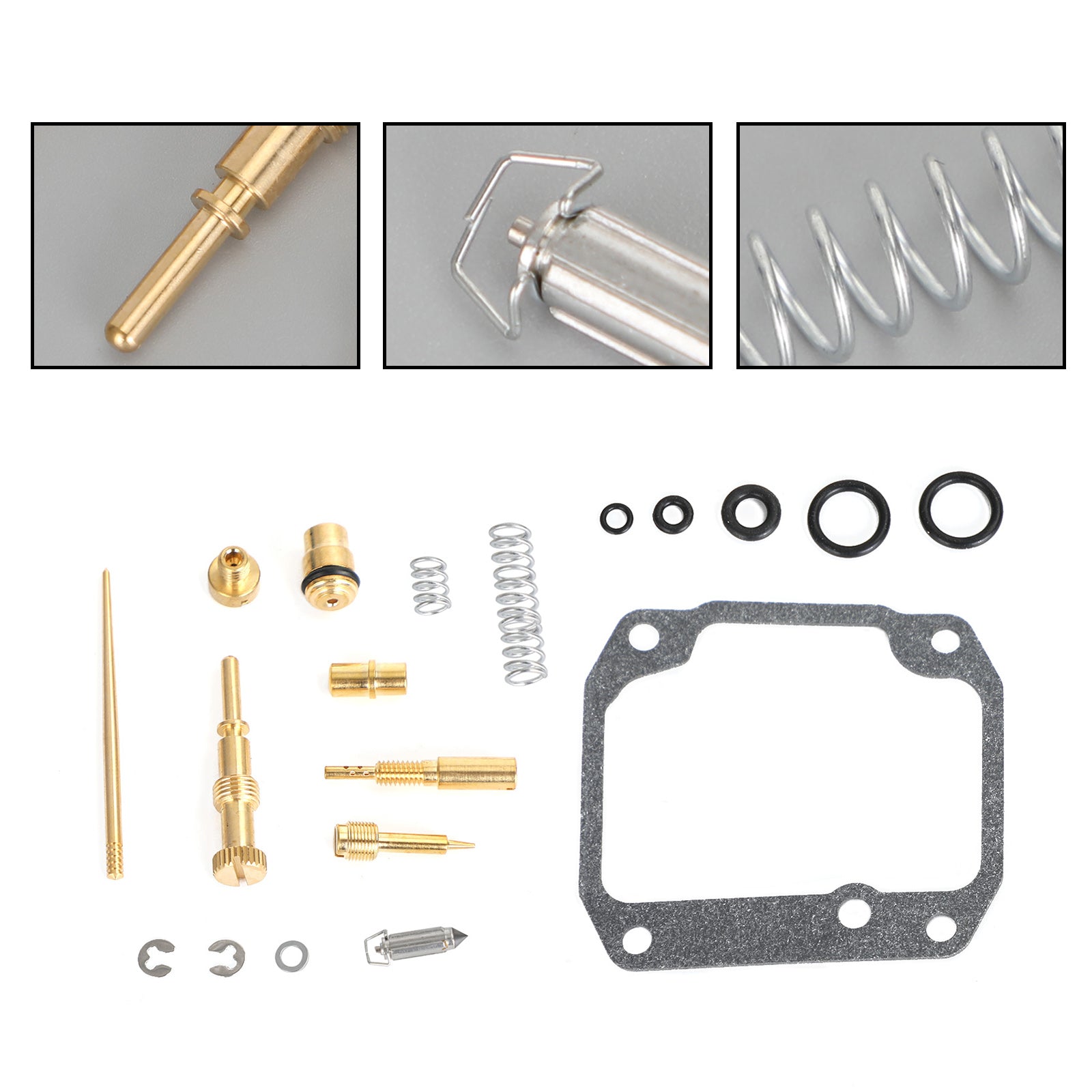 Kit de reconstrucción de carburador compatible con Suzuki Quadrunner 160 LT160E 2x4 1989-1992 genérico