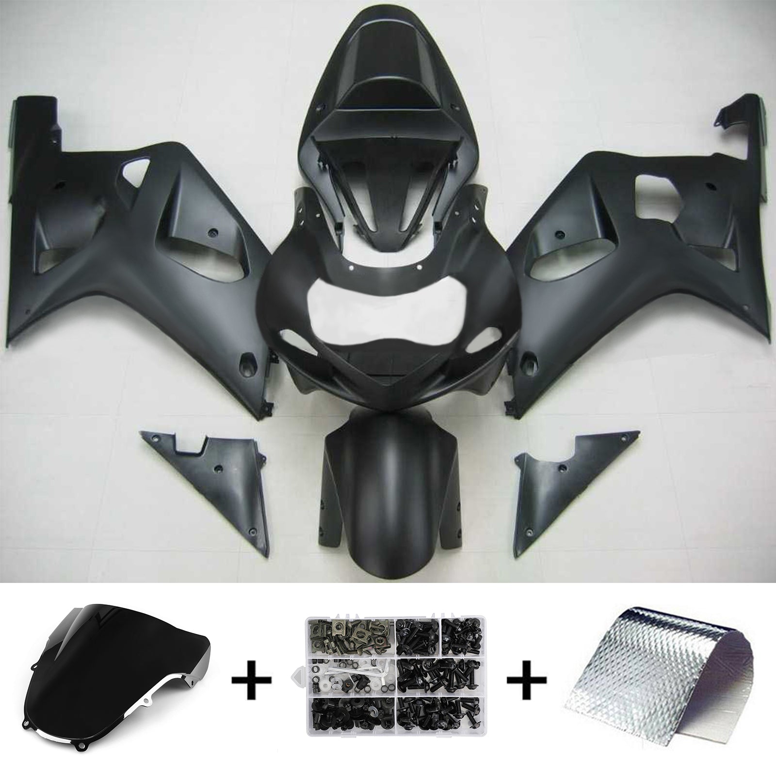 2001-2003 Suzuki GSXR600 K1 Injektionsmässa Kit Kroppsarbete Plastic ABS #103 AMOTOPART