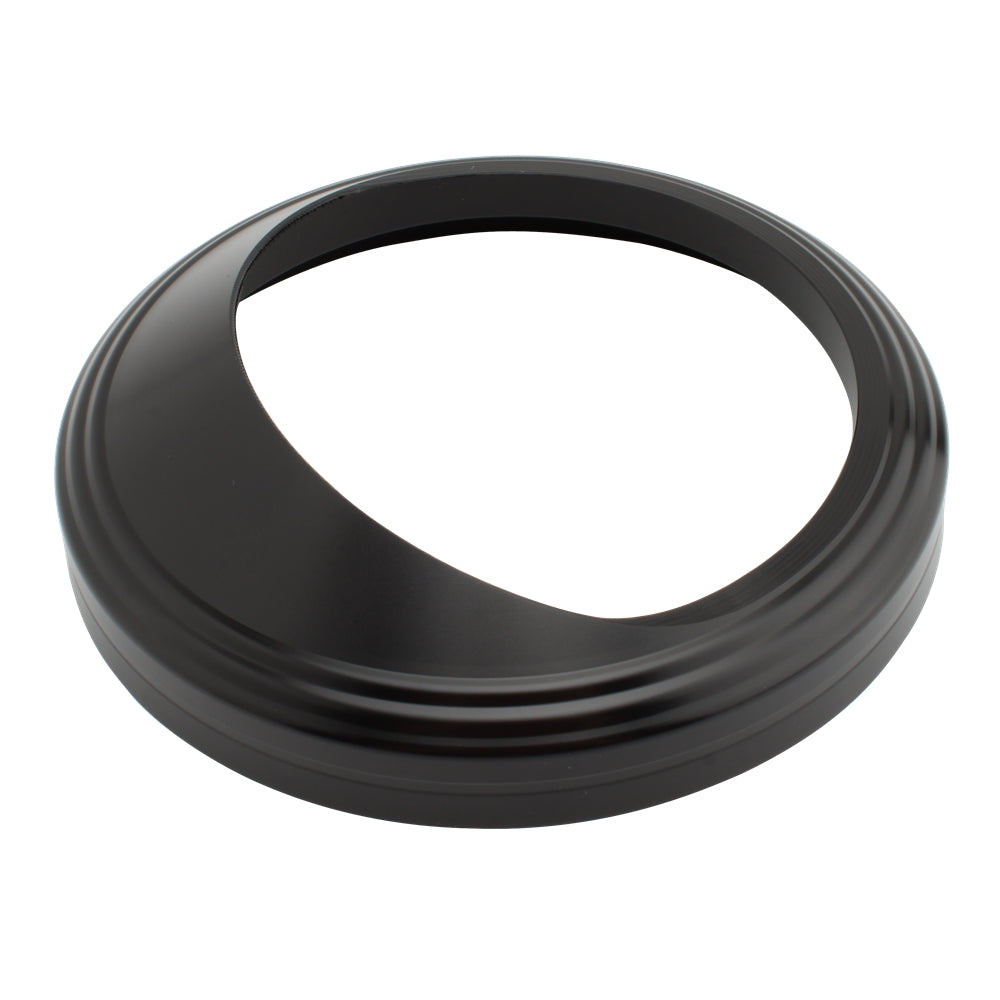 5" Snelheidsmeterbehuizing Toerentellerdekselbescherming voor Glide Softail Fat Boy Fxst Zilver