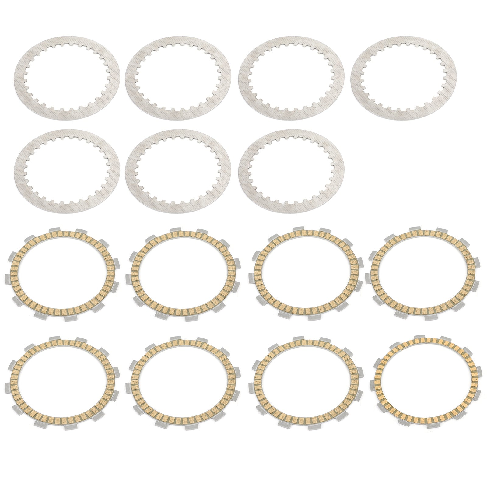 Kopplingssats stål & Friktionsplattor för Suzuki GSX 600 750 F GSF650 Bandit 98-06 Generisk