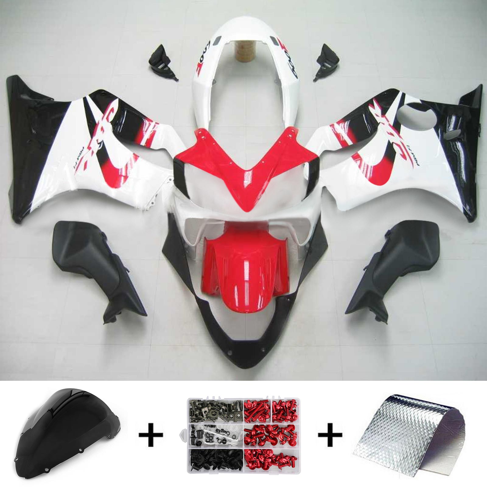 2004-2007 Honda CBR600 F4i Amotopart Injection Fairing Kit Bodywork Plastic Abs # 124