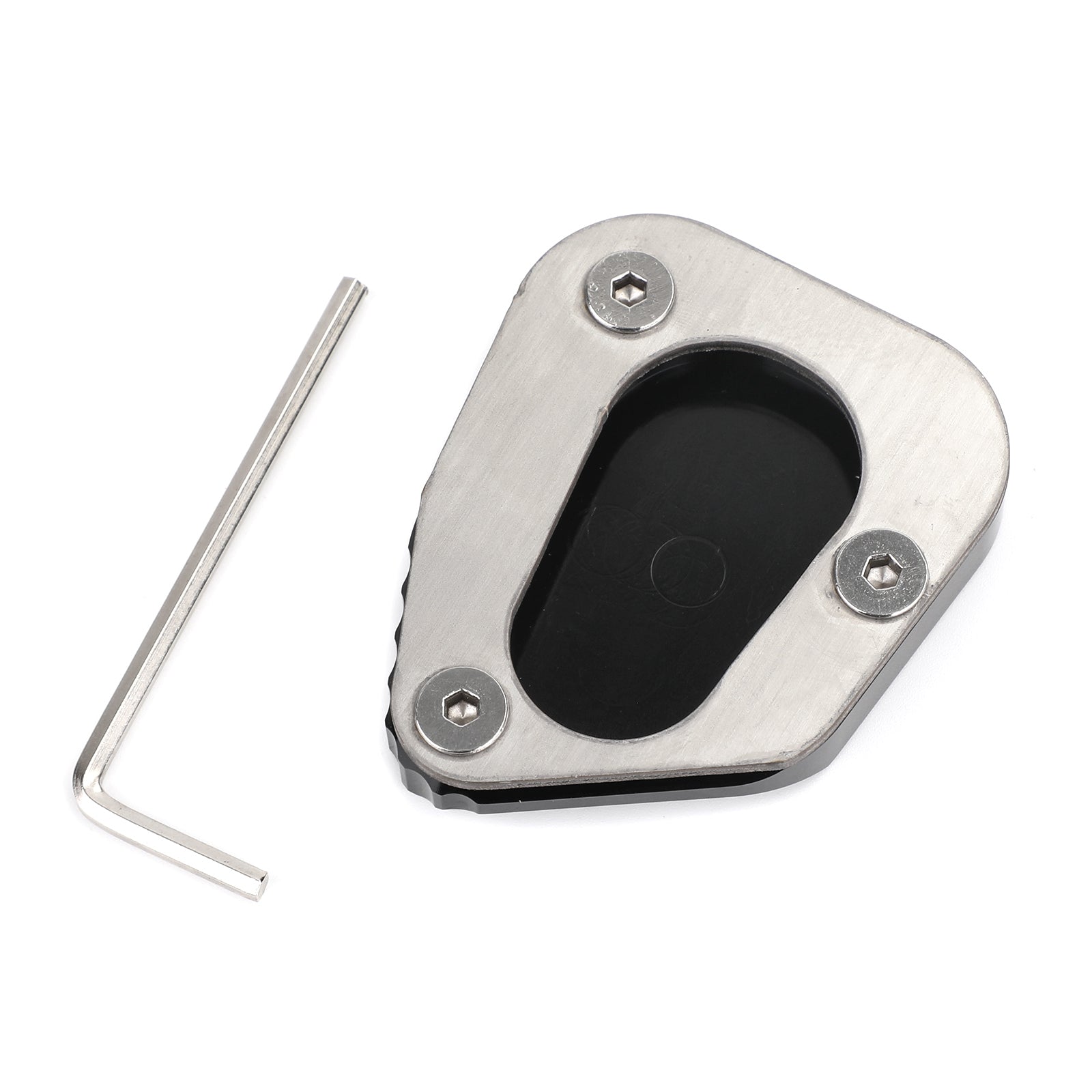 Kickstand Sidestand Forstørr plateputen Fit for Yamaha FJR1300 2006-2017 Svart generisk