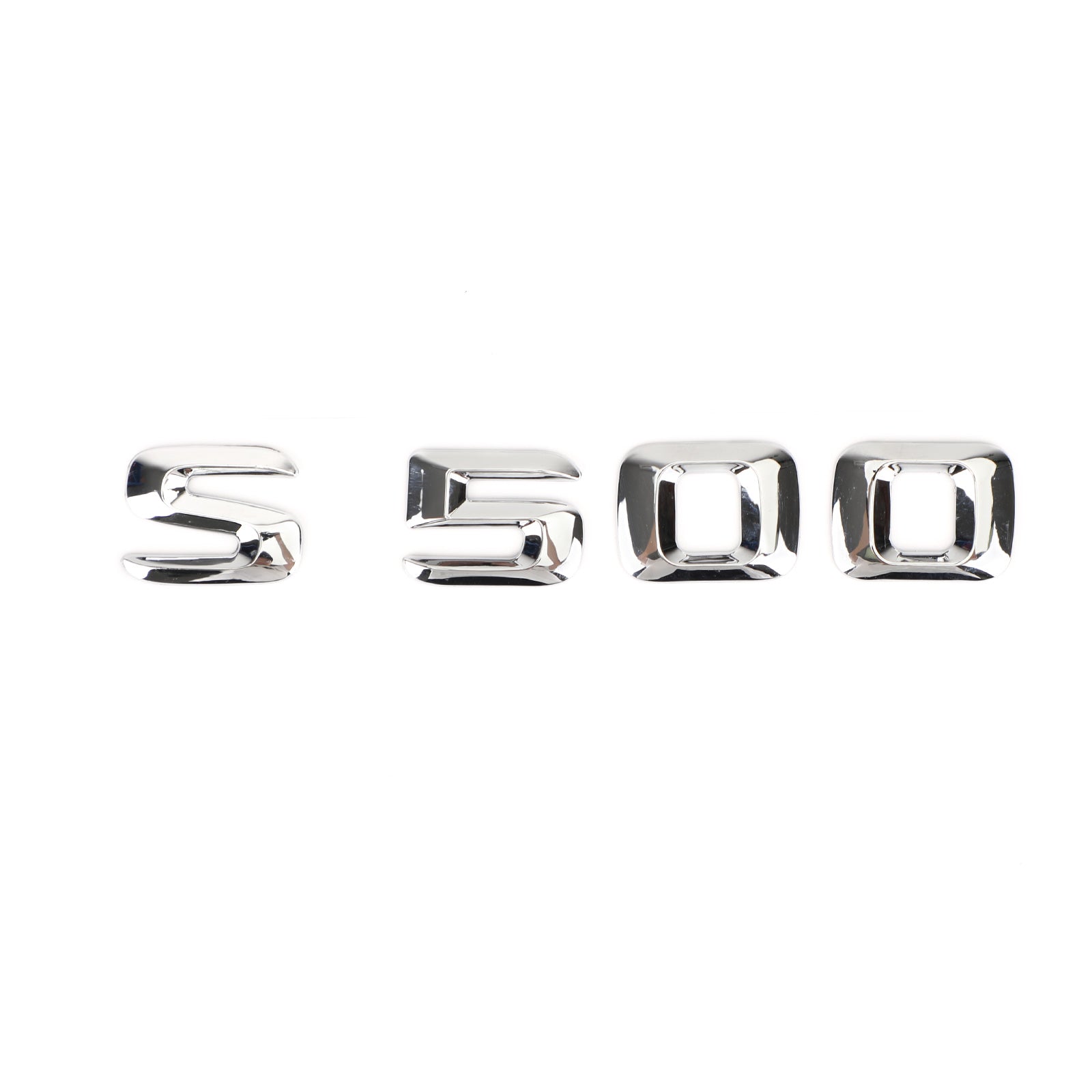 Bakstamme emblem Badge Navnplate Decal Letters Numbers Fit Mercedes S500 Chrome Generic