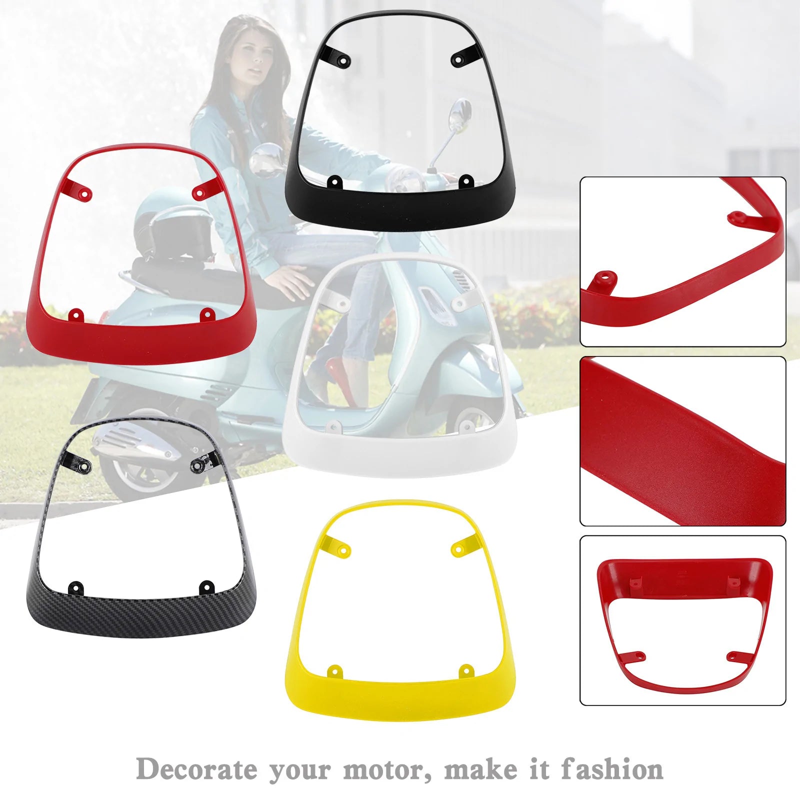 Vespa 2014-2022 Primavera 125/150 2016-2022 Sprint 150 Tail Tail Tampa traseira Guarda