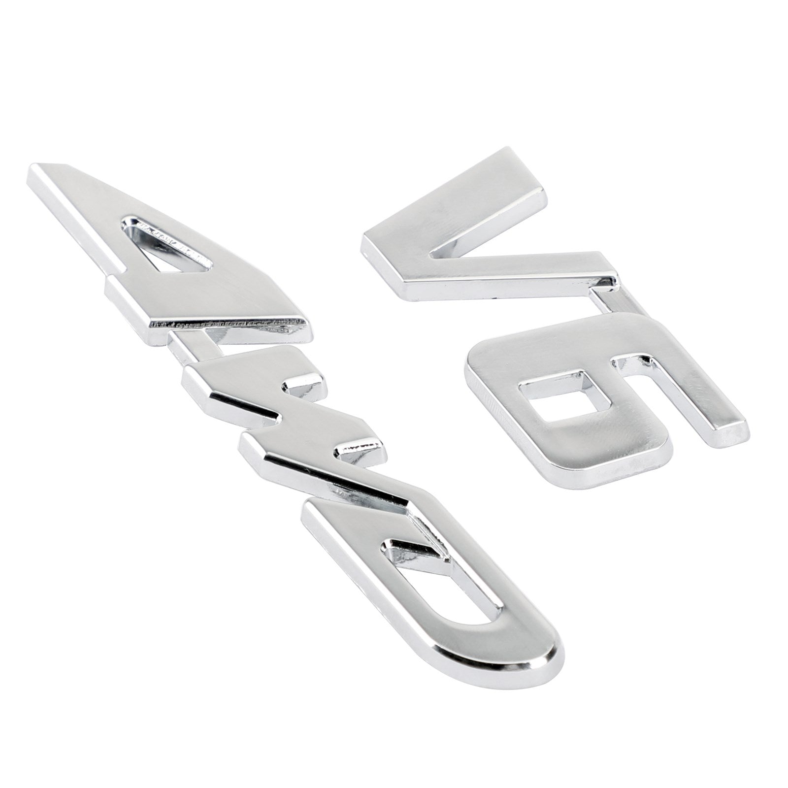 3D Chrome Metal 4WD Coche Tronco Trasero Guardabarros Emblema Insignia Calcomanía Etiqueta 4WD SUV V6 Genérico