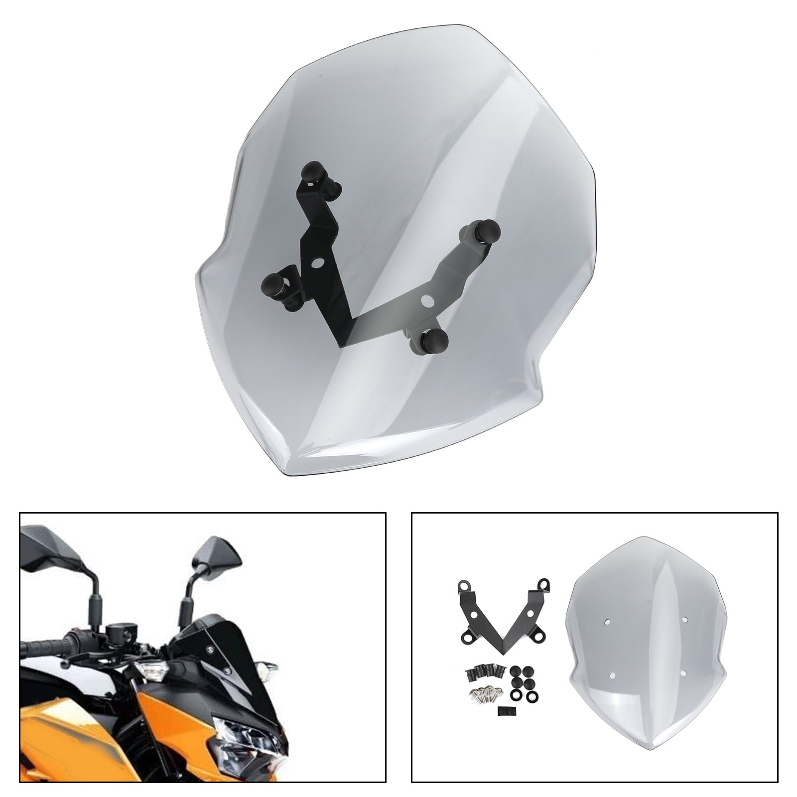 2019-2020 Kawasaki Z125 ABS 4 mm motorfiets voorruit scherm voorruit algemeen