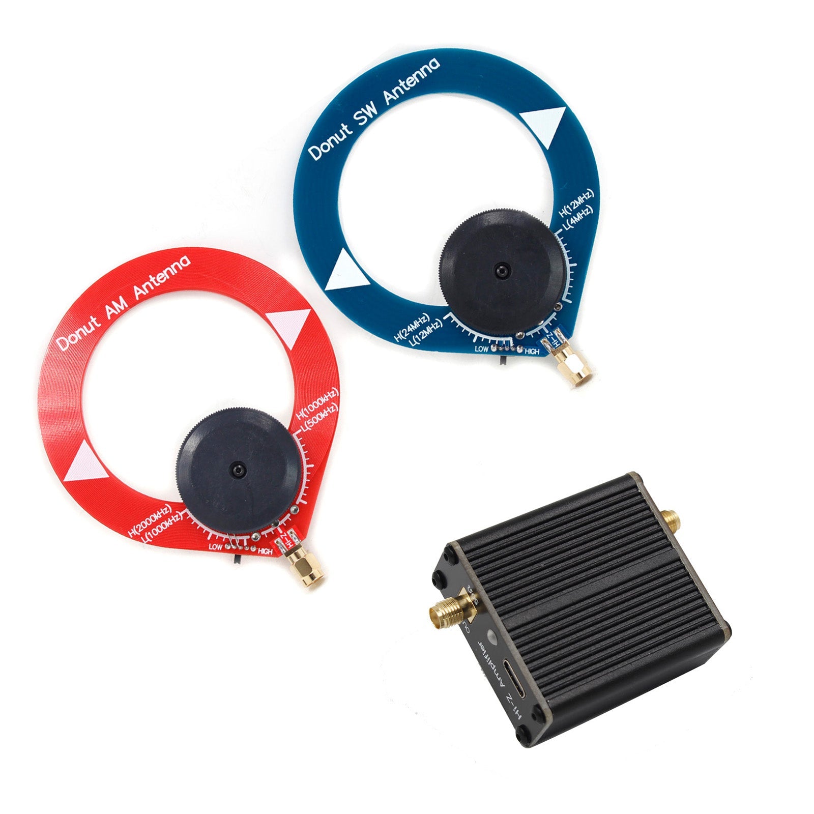 Amplificateur à haute impédance pour SDR Walkie Talkie Donut Am MW/SW Antenne Hackrf One