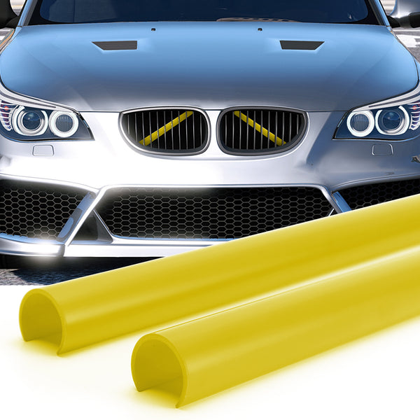 #E Color Support Grill Bar V Brace Wrap For BMW E60 Yellow