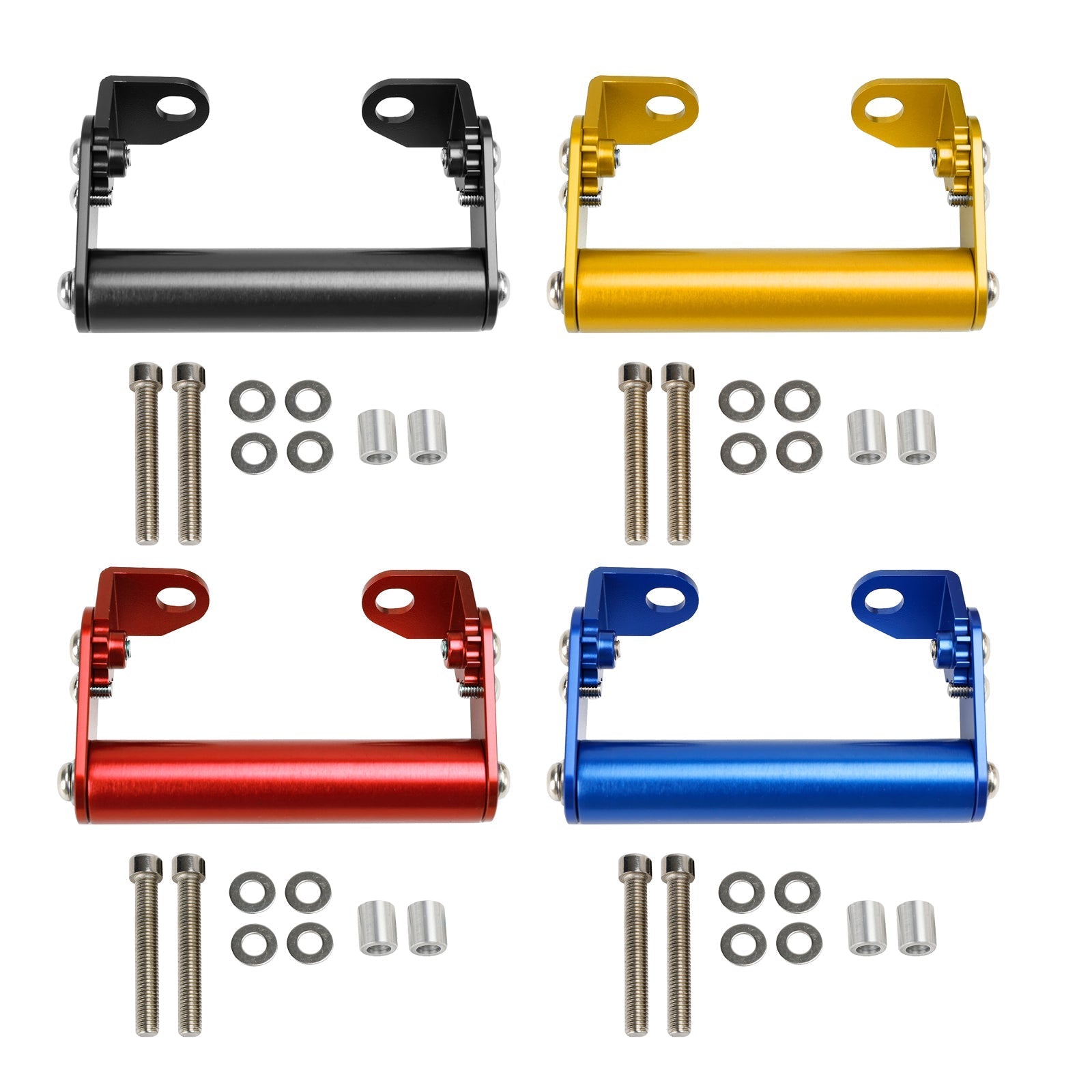 Suporte de navegação por telefone, suporte de extensão GPS 22mm para motocicleta de motocicleta vermelha