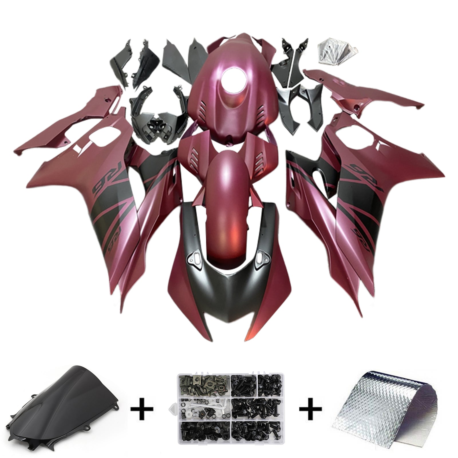 2017-2022 Yamaha yzf-r6 Kit de carénage kit de carrosserie en plastique