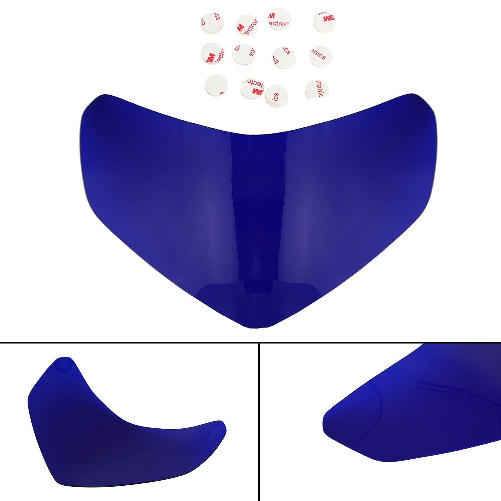 Protector de lente de faro apto para Suzuki Gsxr1000 Gsxr 1000 00-02 azul genérico