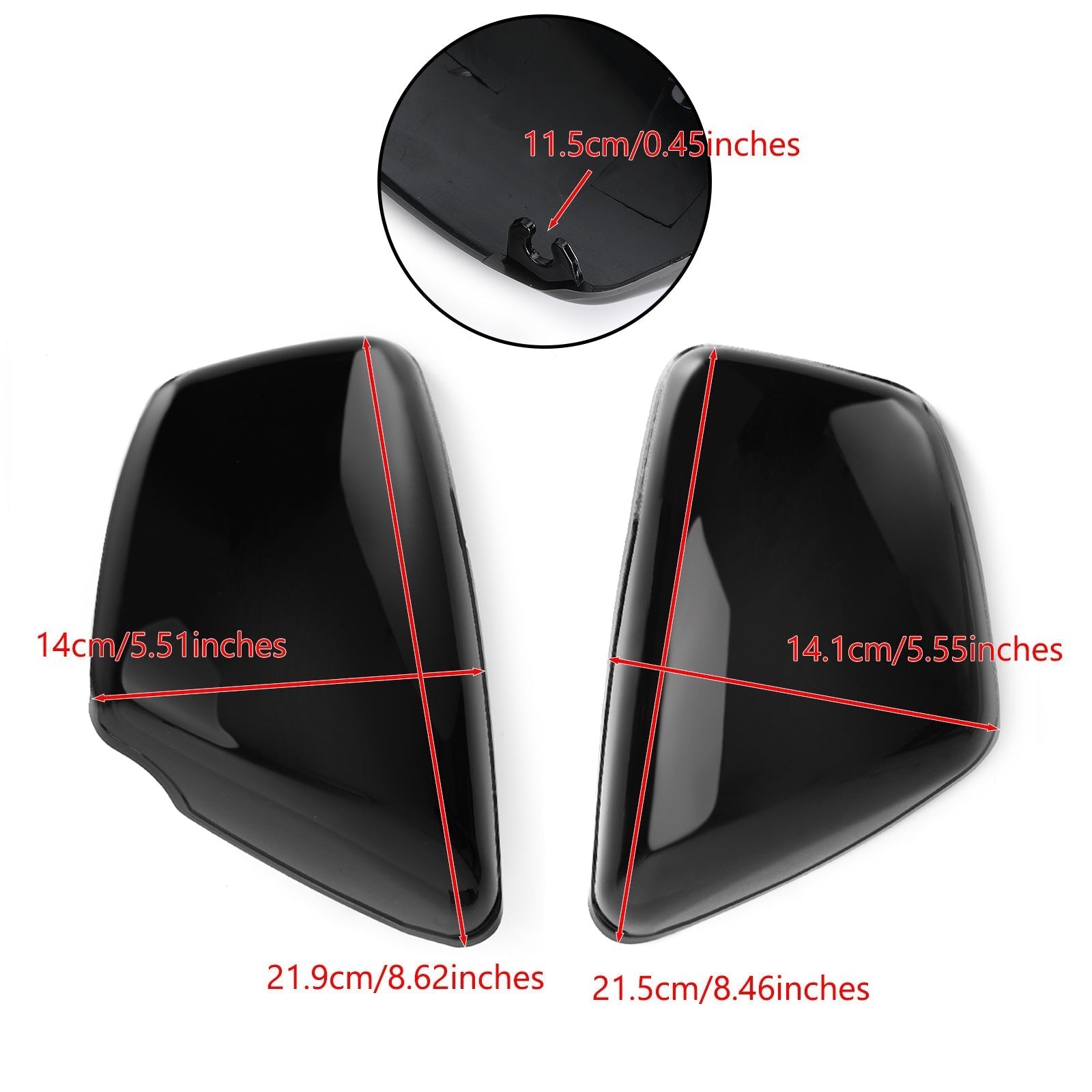 Batteriskydd Passar Yamaha 1984-fram XV 700 750 1000 1100 Virago Vänster&Rätt