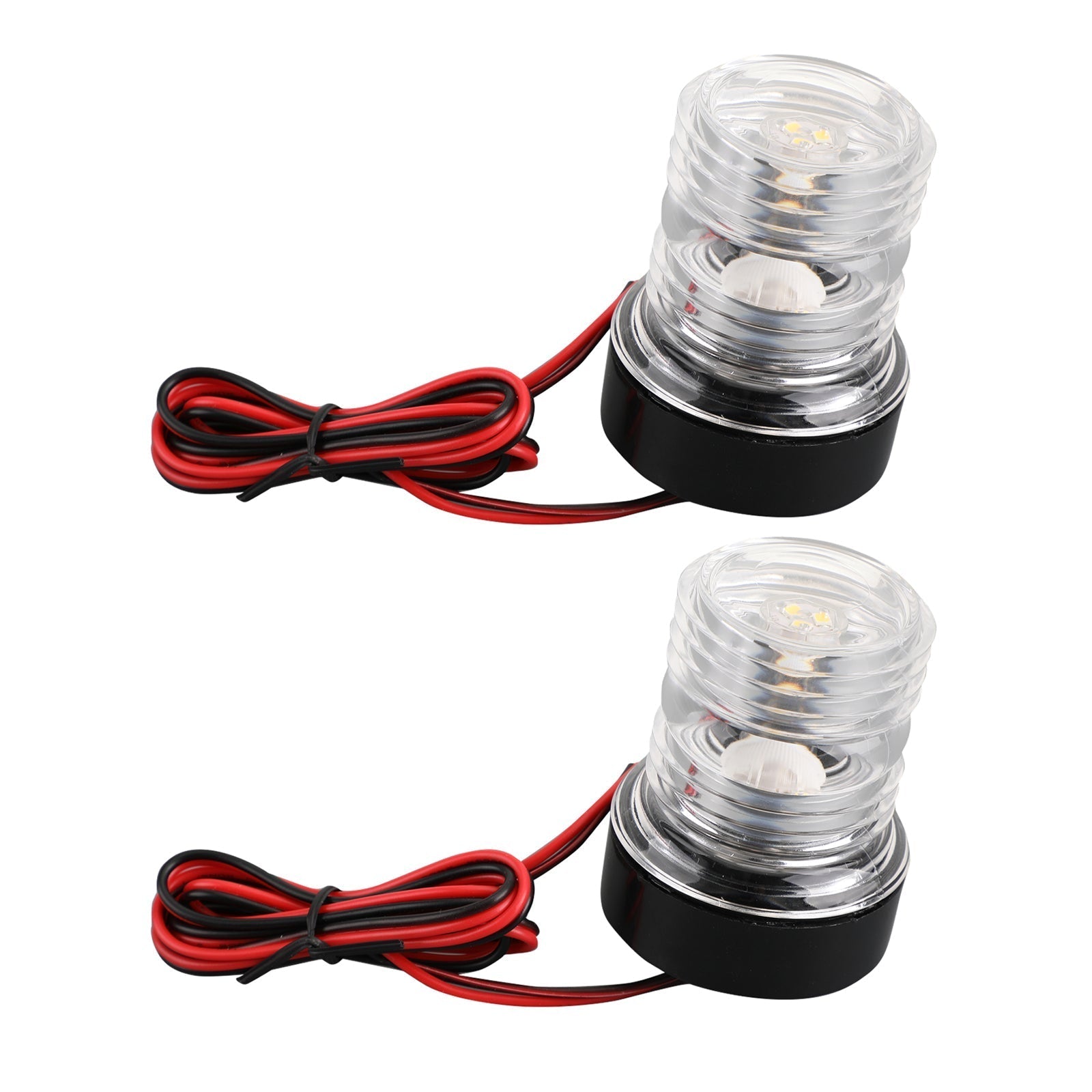 2 12v LED NAVIGATION SIGNAGE ANCRE LETURE LAMPE RONDE POUR MARINE BAAT YACHT