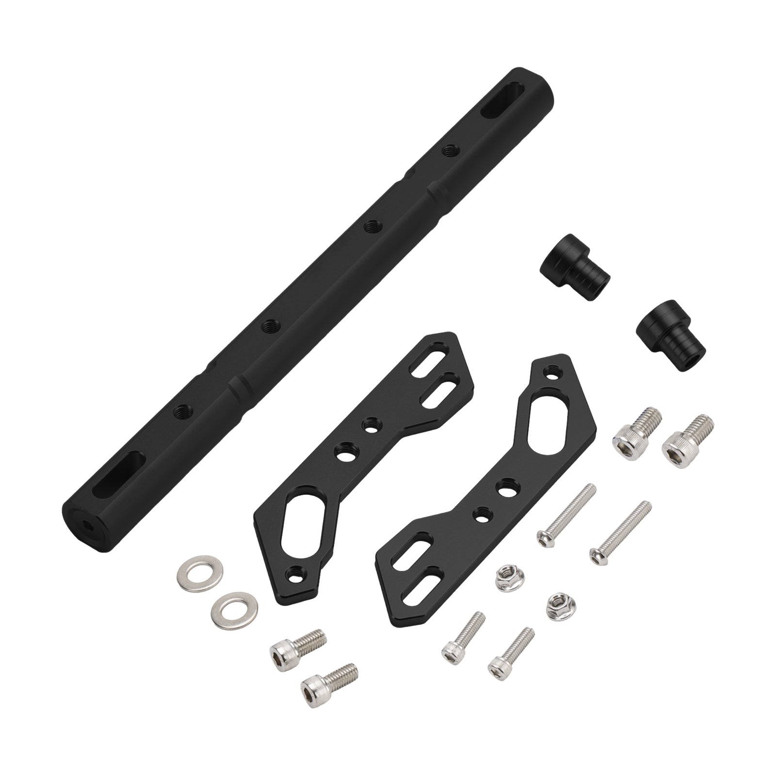 Aluminium stuurbalanshendelaccessoires Cnc-dwarsstang voor motorfiets zilver