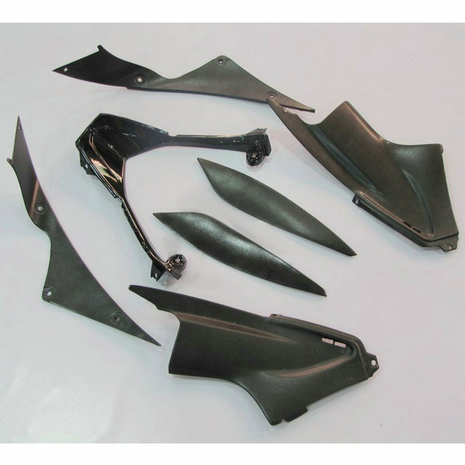 2005 Yamaha YZF-R6 YZF R6 Svart ABS Injection Fairing Bodywork Kit #24