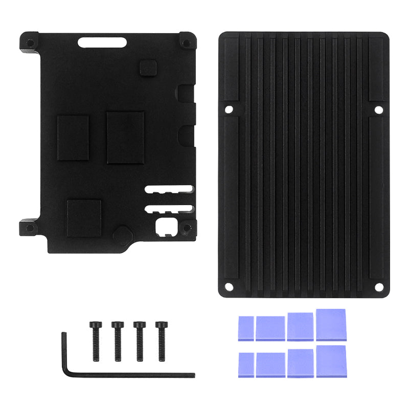 Metal Casing Raspberry Pi5 Resfriamento passivo Alumínio Casting Opcional Refrigere
