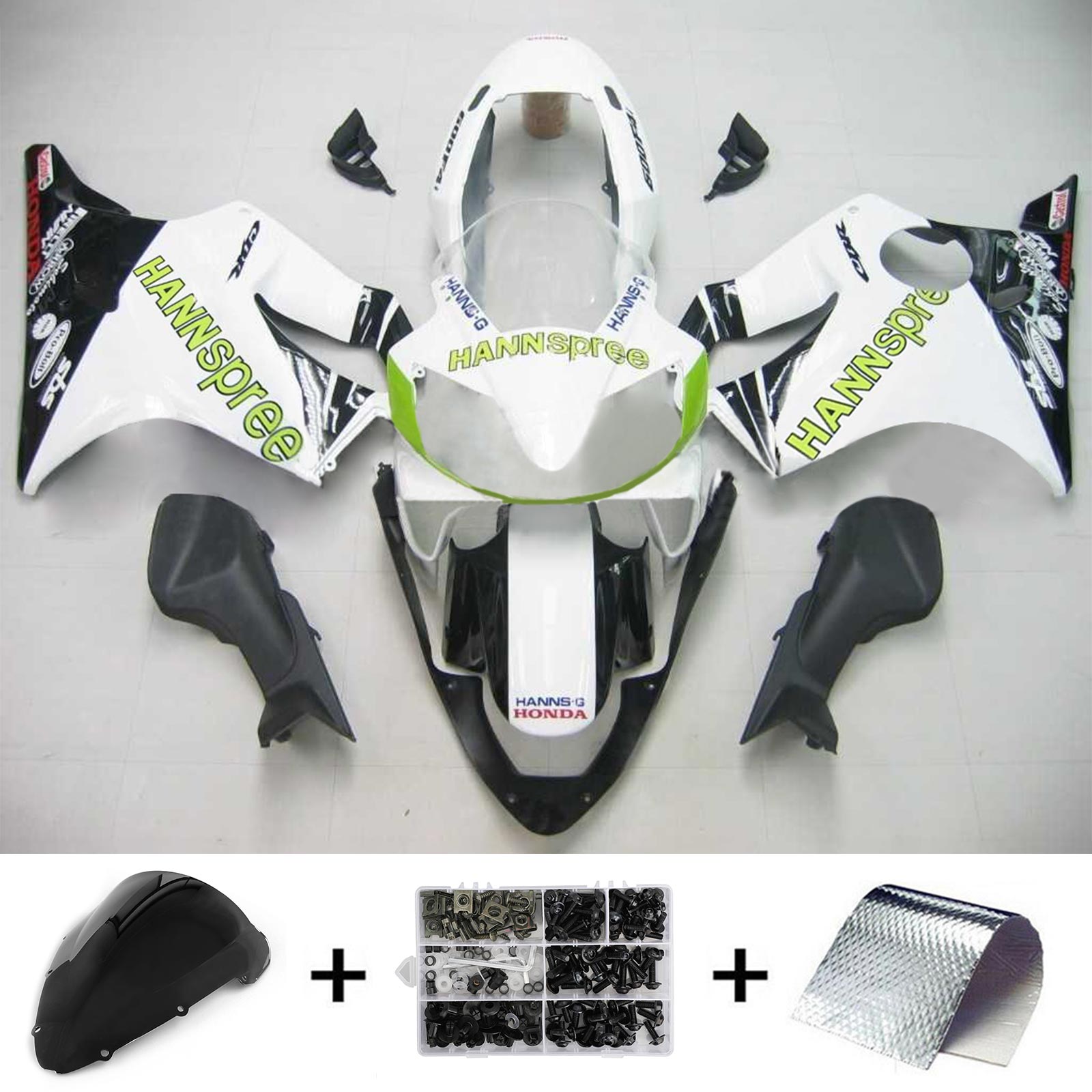 2004-2007 Honda CBR600 F4i Amotopart vstrekovanie Kit Kopywork Bodywork Plast ABS #109