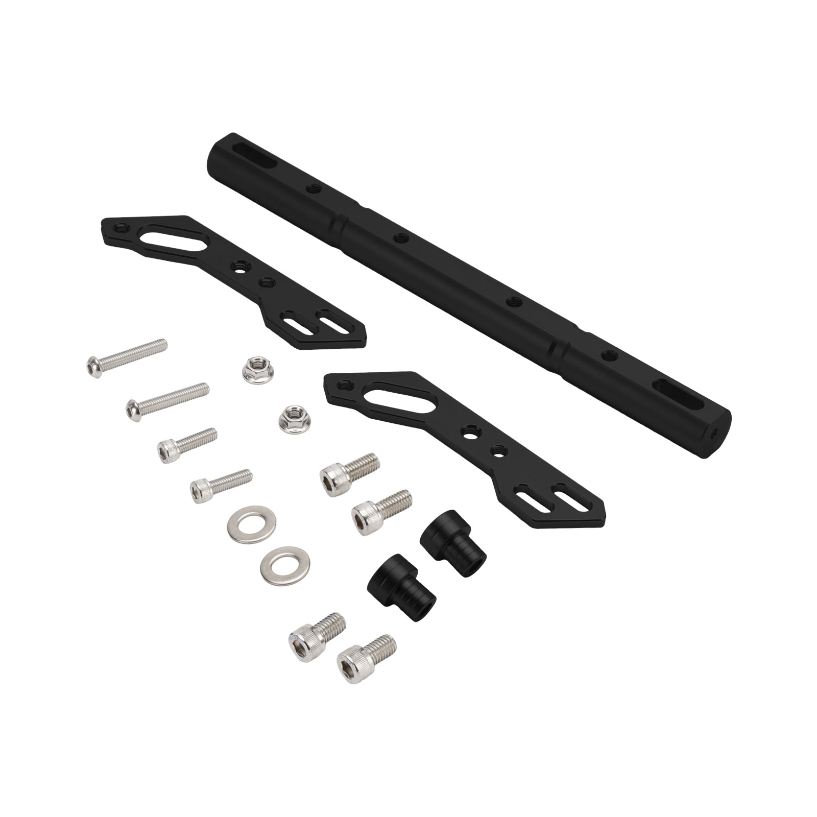 Aluminium stuurbalanshendelaccessoires Cnc-dwarsstang voor motorfiets zilver