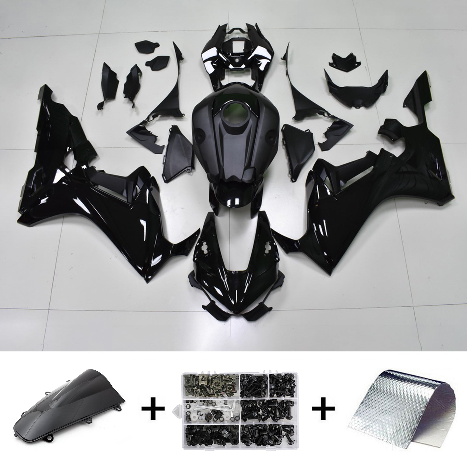 2017-2023 Honda CBR1000RR Amotopart Kit de carénage d'injection carrosserie plastique ABS #101
