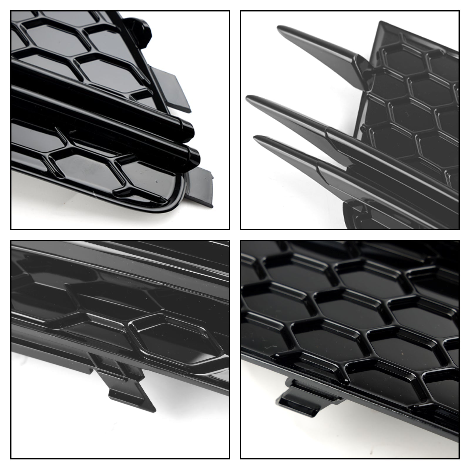 2012-2015 Audi A6 4G C7 2 piezas cubierta de luz antiniebla delantera parrilla de bisel