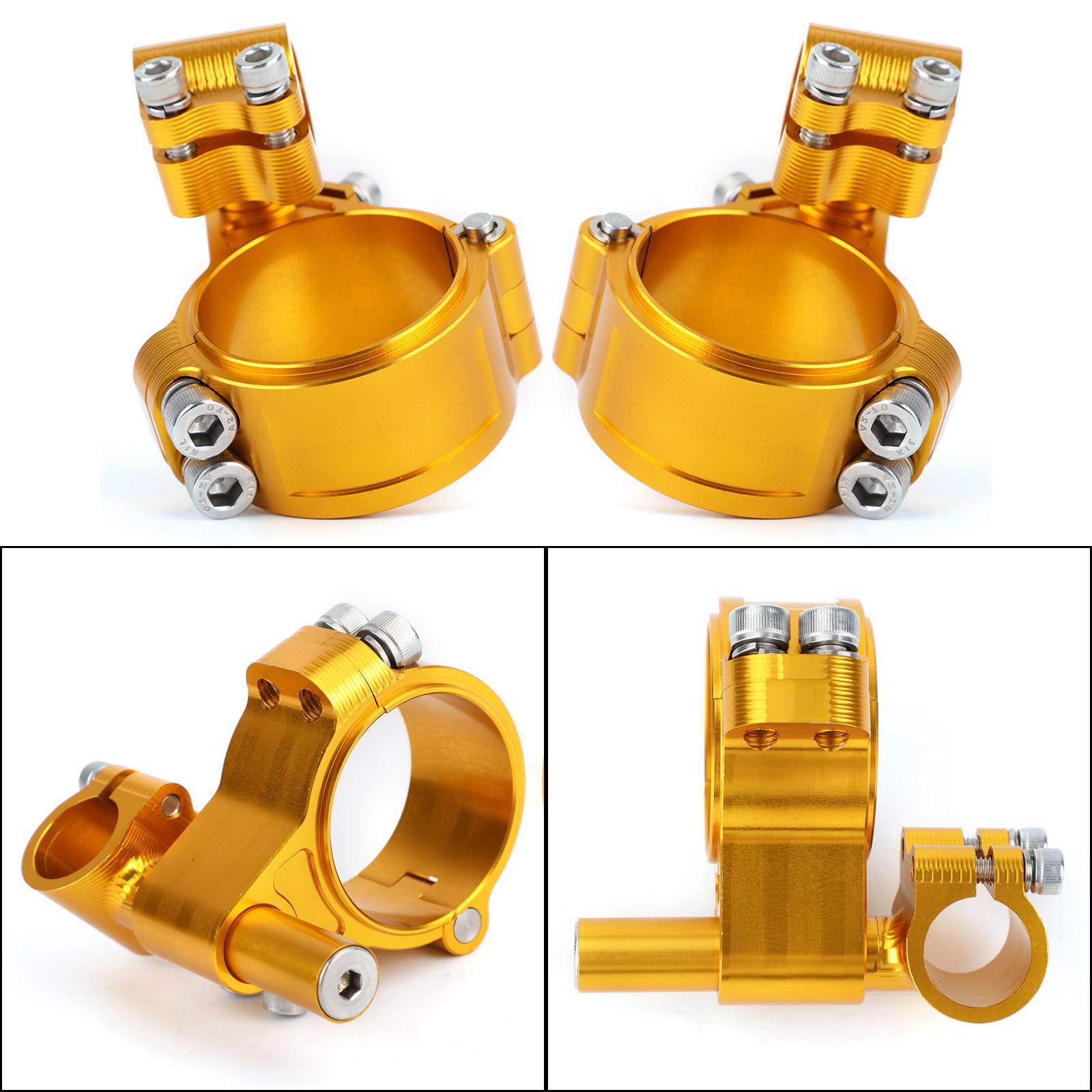 Kit de guidon de Tube de fourche CNC rotatif réglable universel, Clip de billette 52mm générique