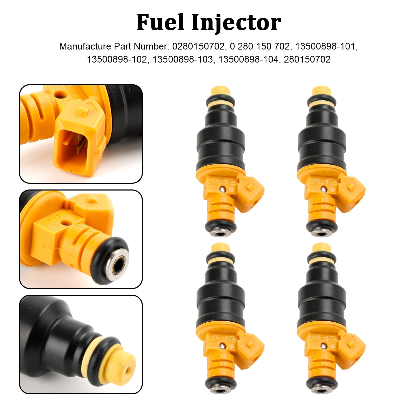 4pcs Injector paliva 0280150702 Fit Alfa Romeo Fit Lancia 147 155 156 164 2,0T