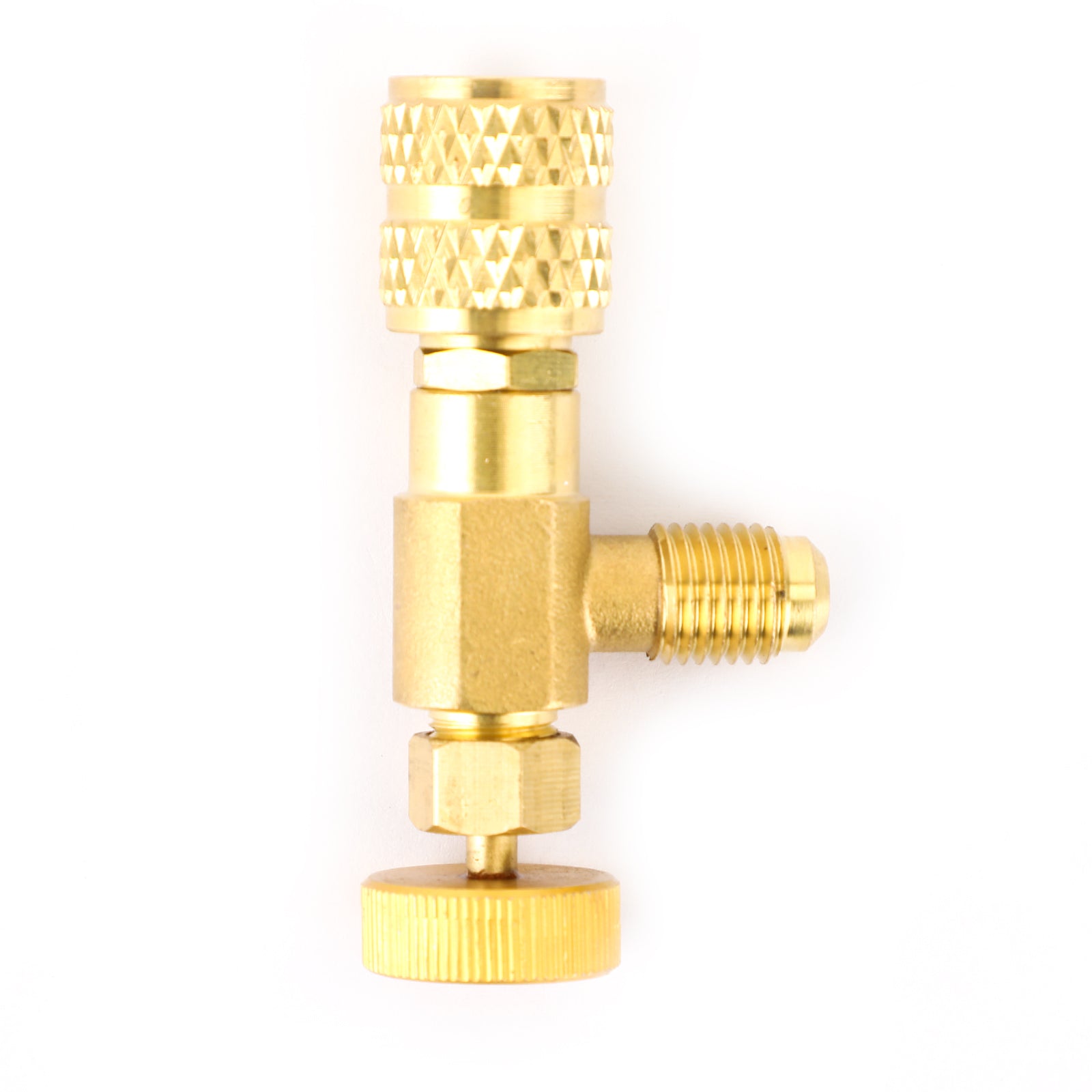 R410A kylpåfyllningsventiladapter 1/4" SAE-hane till 5/16" SAE Famale