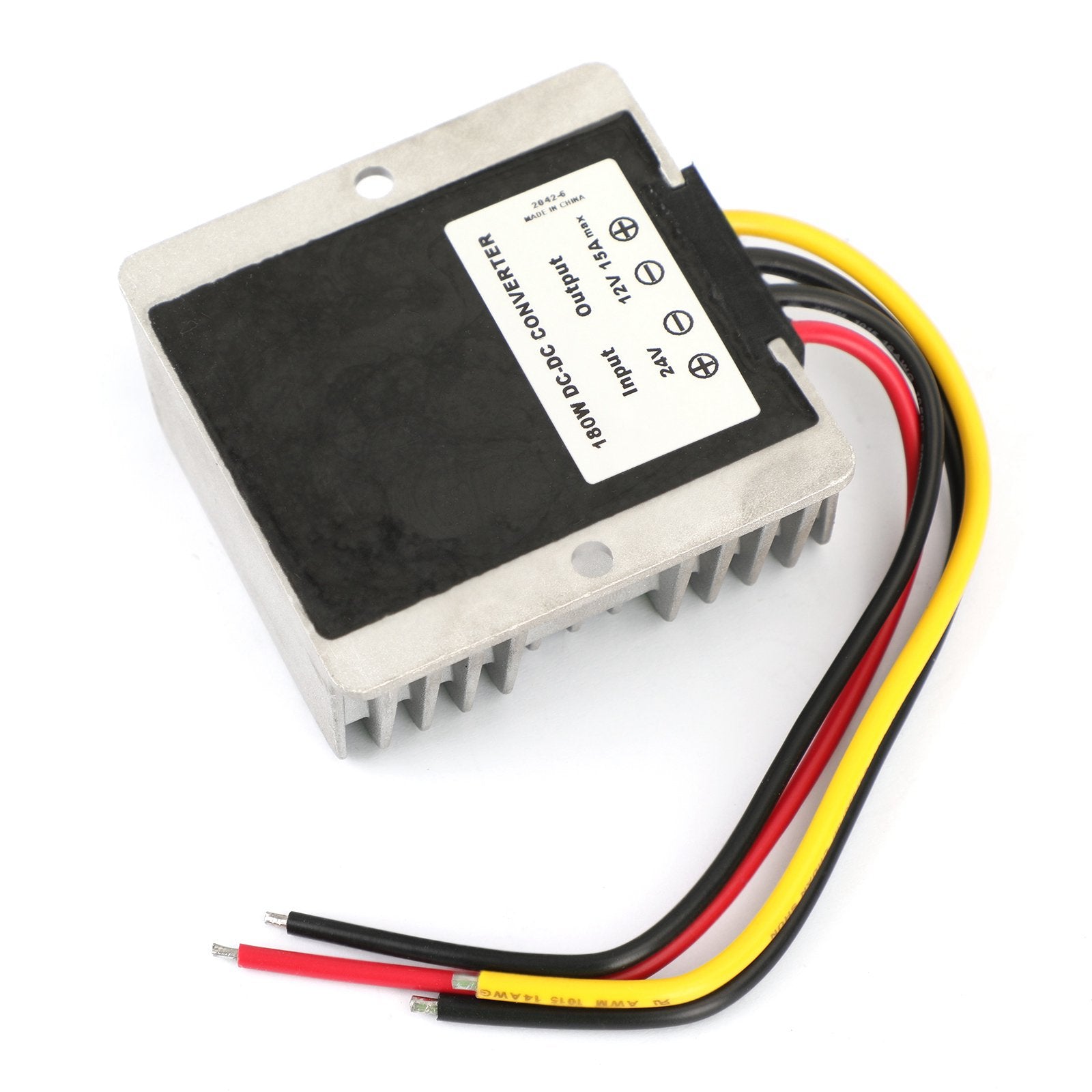 Vattentät 24V till 12V 15A 180W Steg ned DC/DC Power Converter Regulator