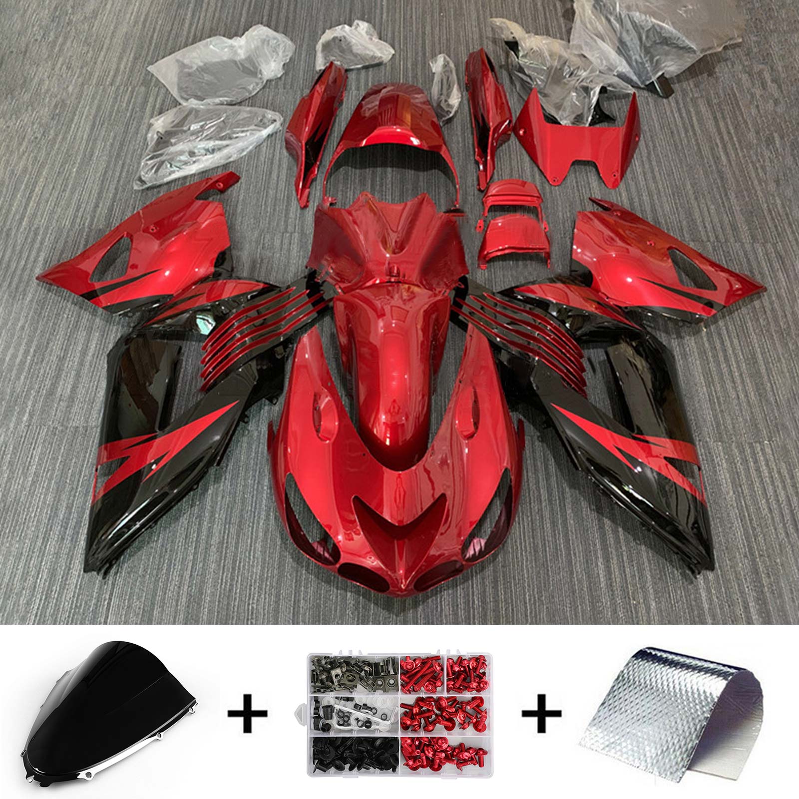 2006-2011 Kawasaki ZX14R Kit de carenado Carrocería Plástico ABS