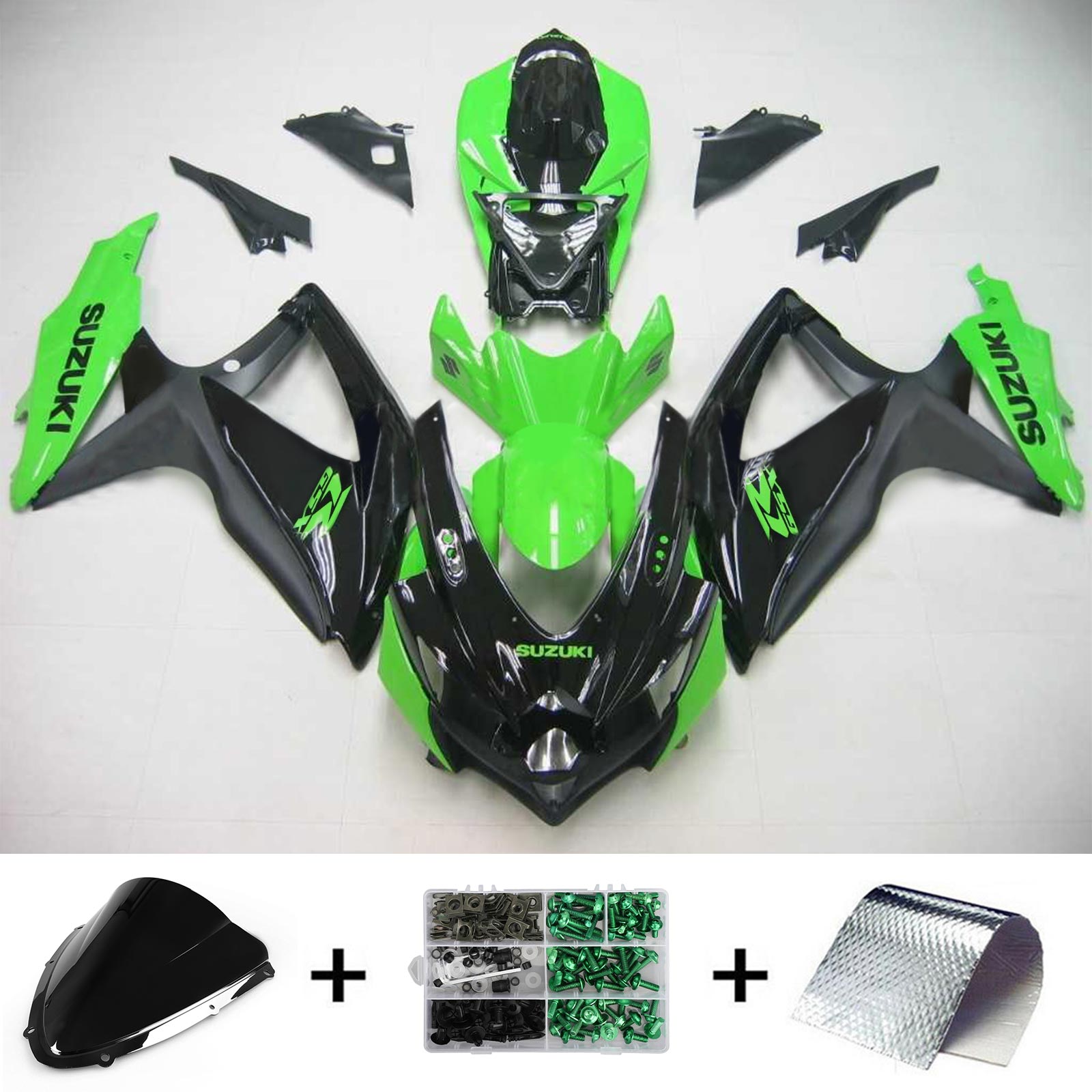 2008-2010 Suzuki GSXR 600/750 K8 AMOTOPT INFECÇÃO KIT BODING TOLYWORK ABS #124