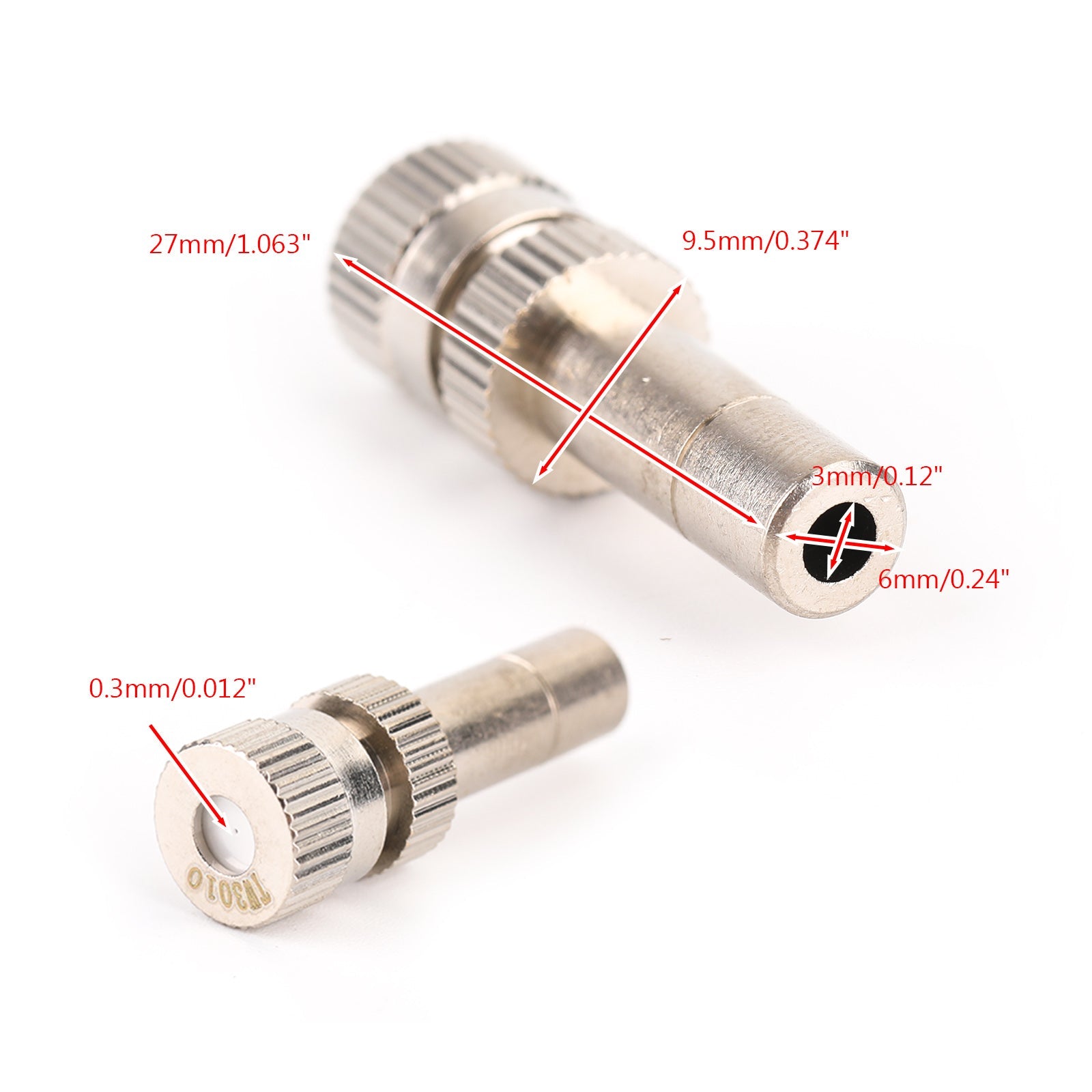 10x vernevelingssproeiers watervernevelaar voor koelsysteem 0.012" Snelle stekker