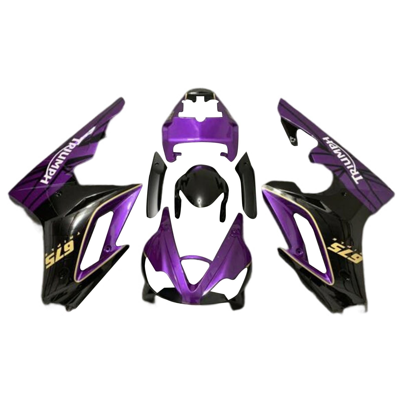 2009-2012 Triumph Daytona 675 Kit carénage carrosserie plastique ABS